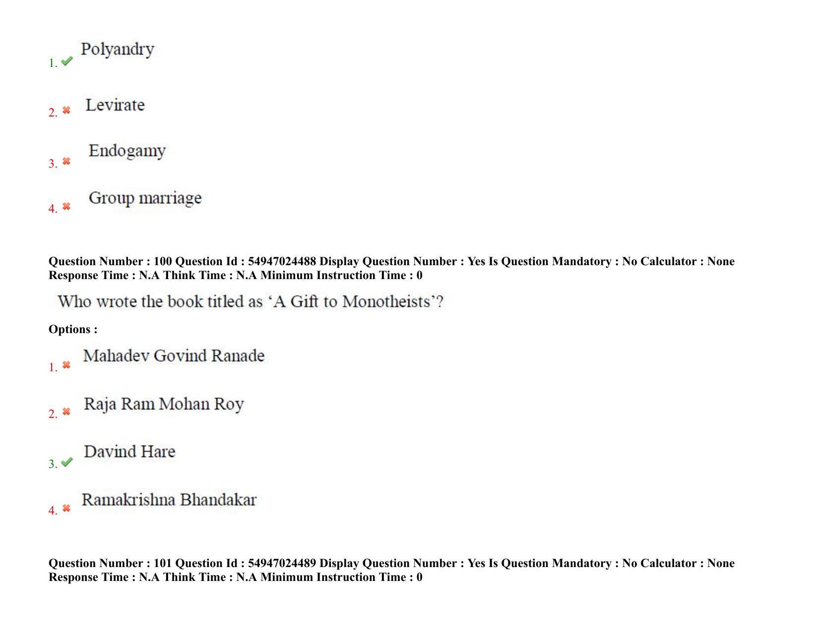 AP RCET 2022: Dr. Ambedkar Studies -  18-10-2022 (Tuesday) Session-I: Question Paper With keys - Page 72