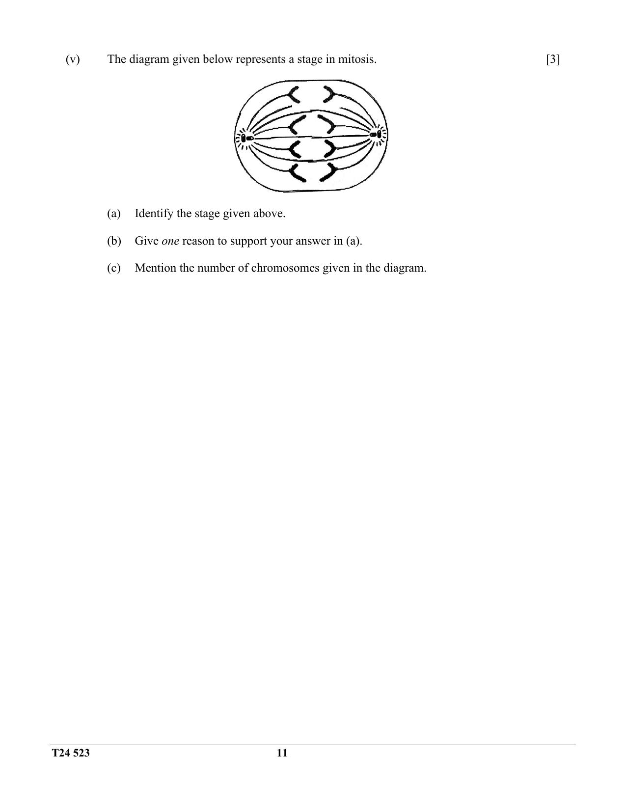 ICSE Class 10 Biology (Science Paper - 3) 2024 Question Paper - Page 11