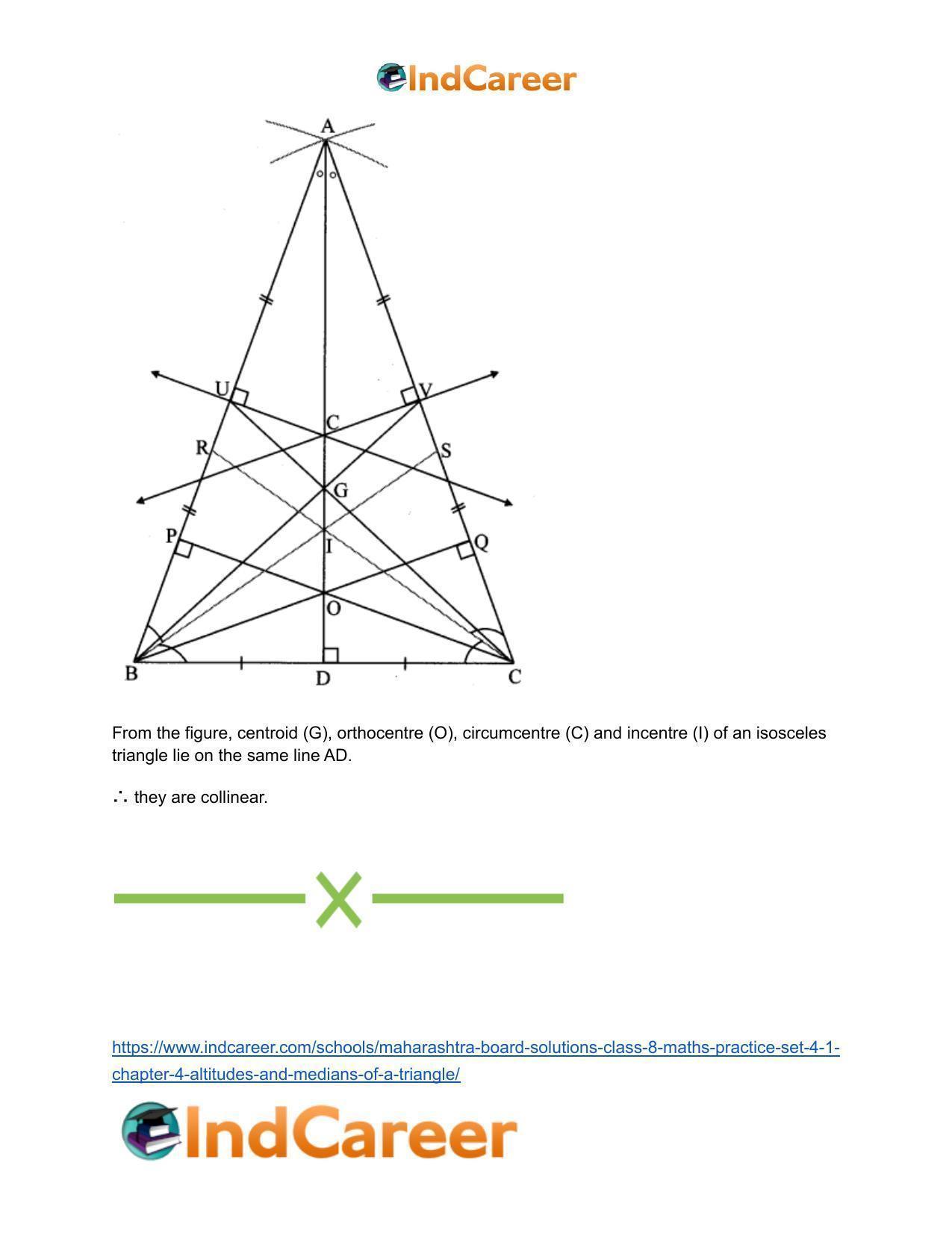 Maharashtra Board Solutions Class 8-Maths (Practice Set 4.1): Chapter 4- Altitudes and Medians of a Triangle - Page 16