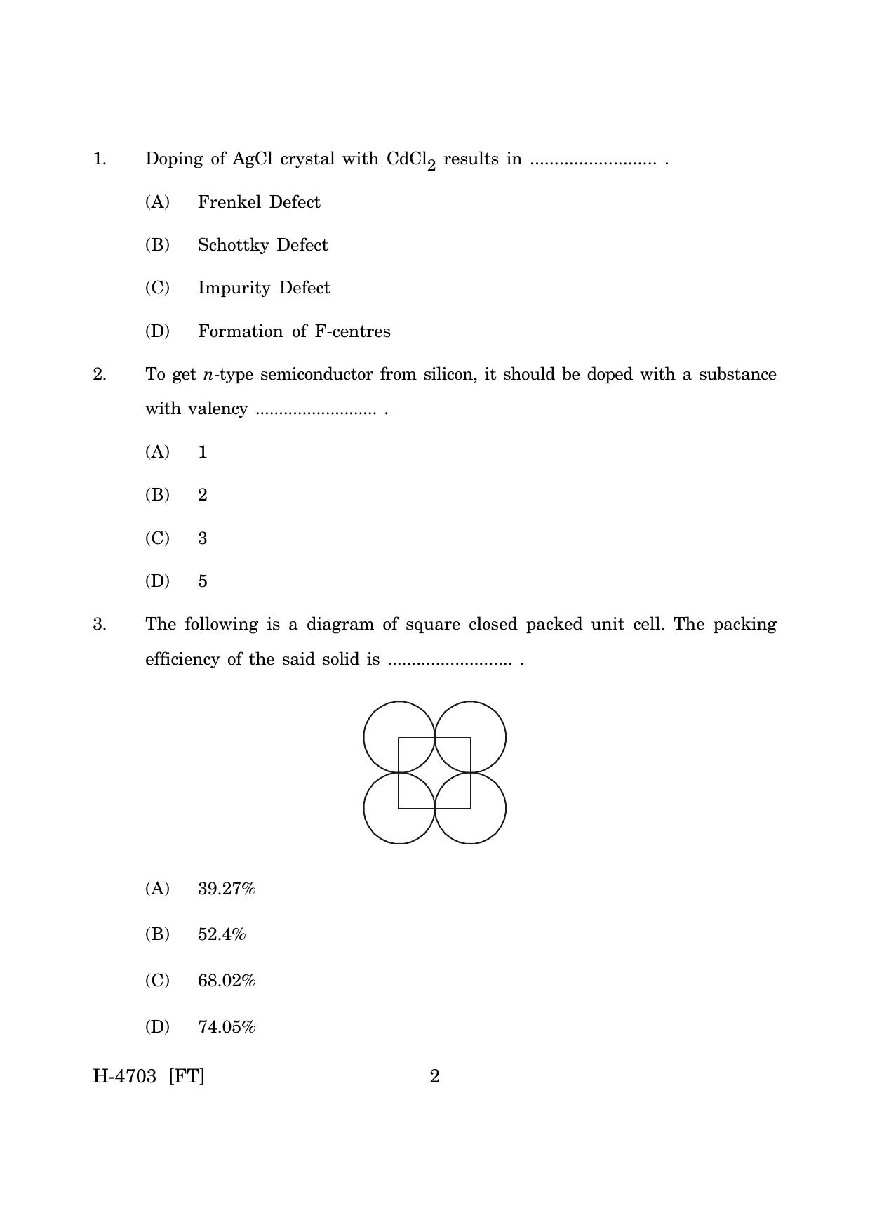 Goa Board Class 12 Chemistry (November 2022) Question Paper - Page 2