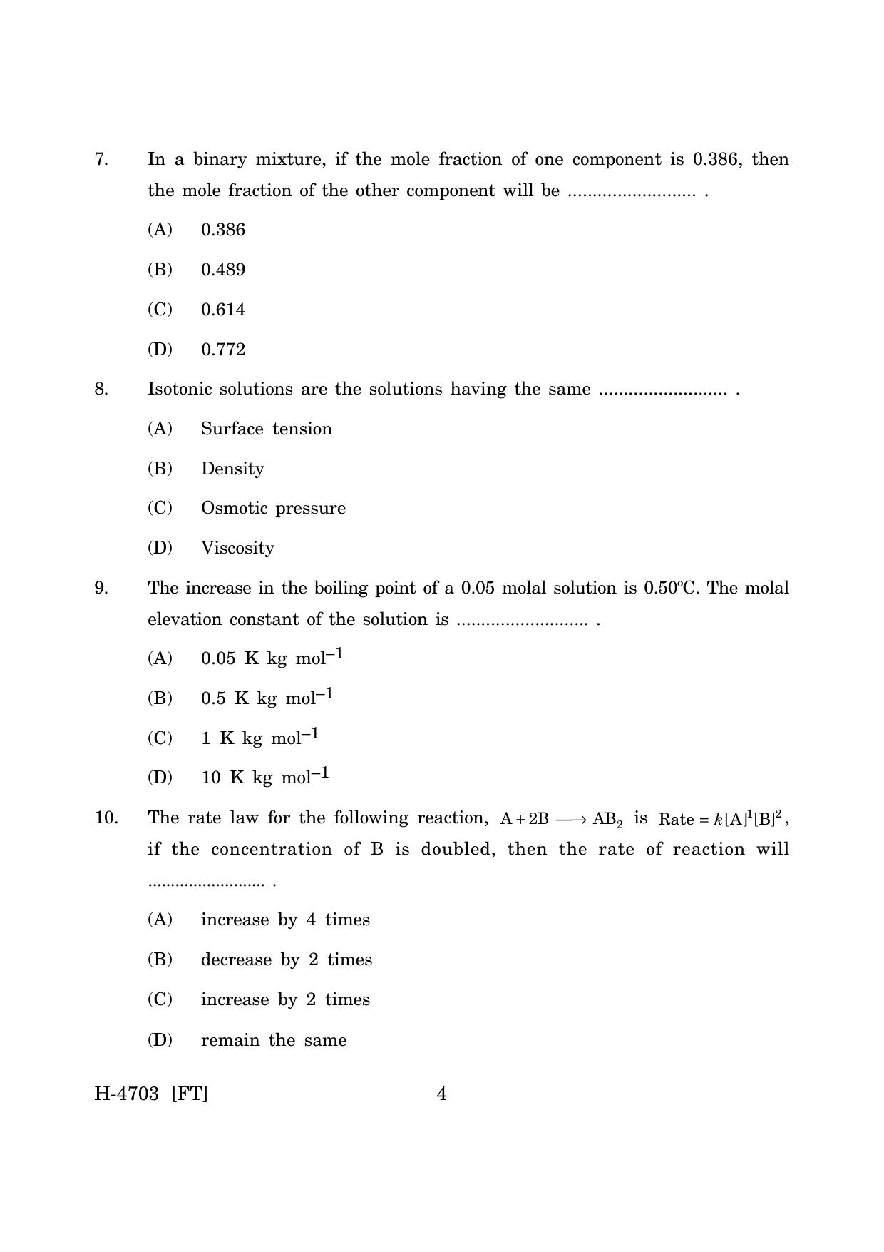 Goa Board Class 12 Chemistry (November 2022) Question Paper - Page 4
