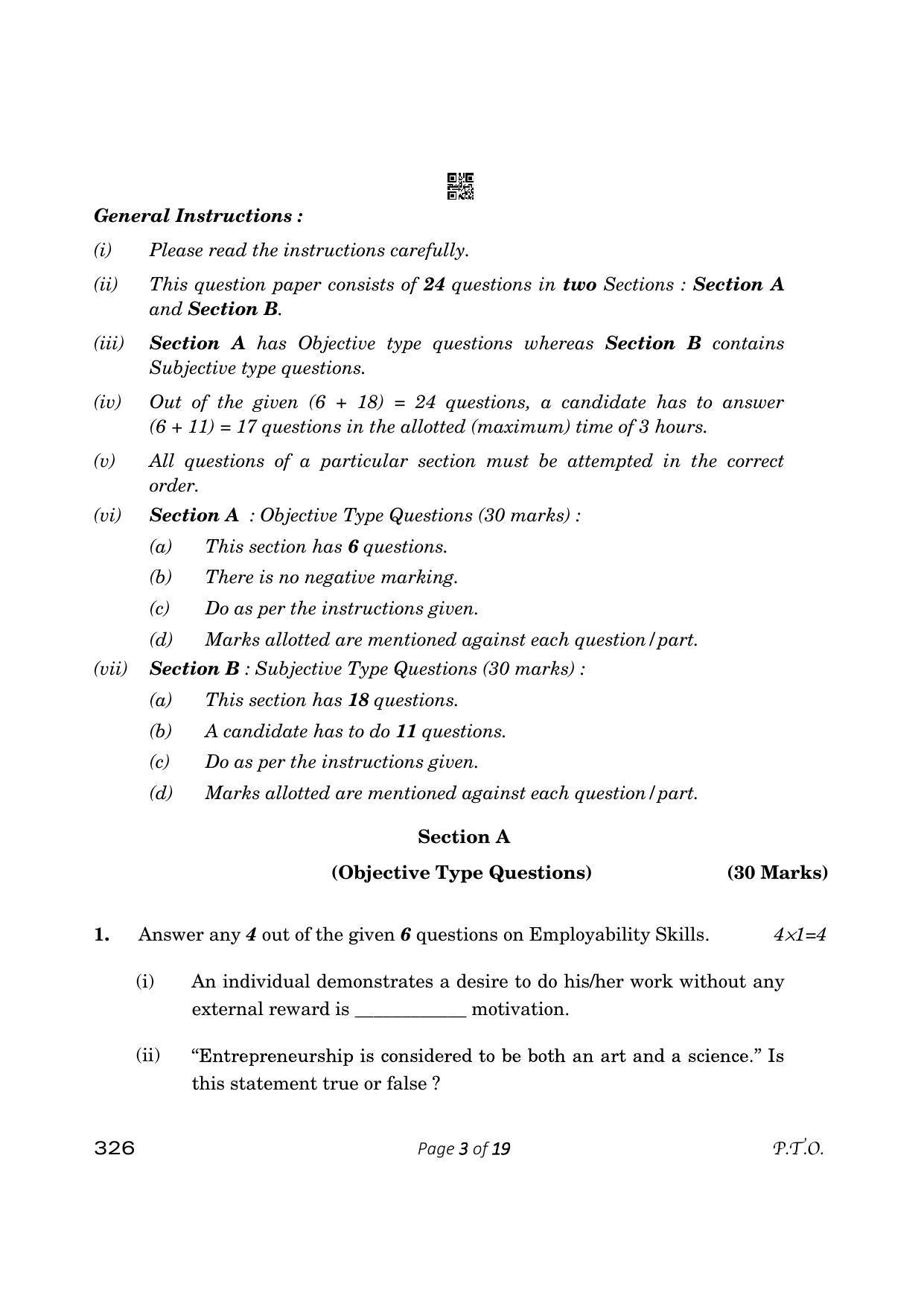 CBSE Class 12 Information Technology (Compartment) 2023 Question Paper - Page 3