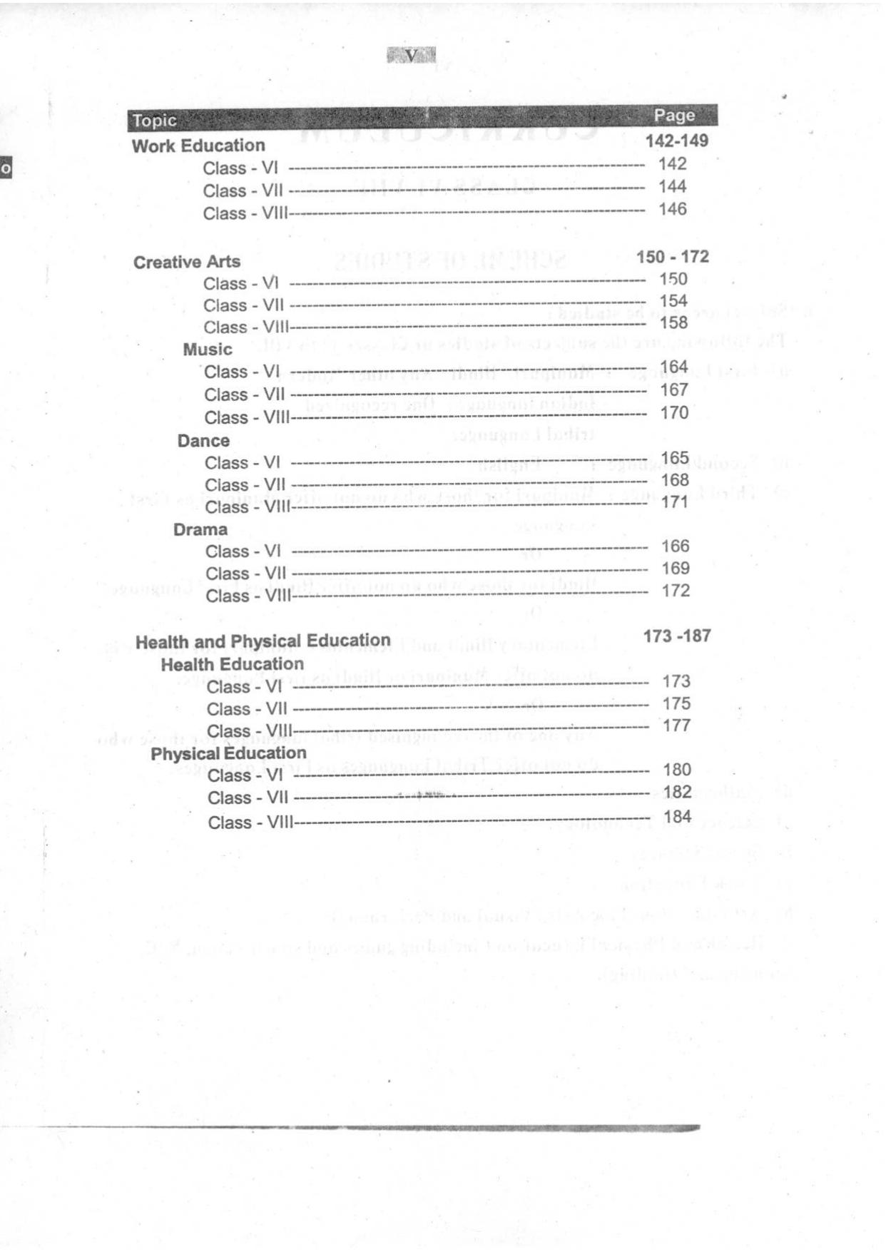 Manipur Board Syllabus for Class 6, 7, 8 - Page 2