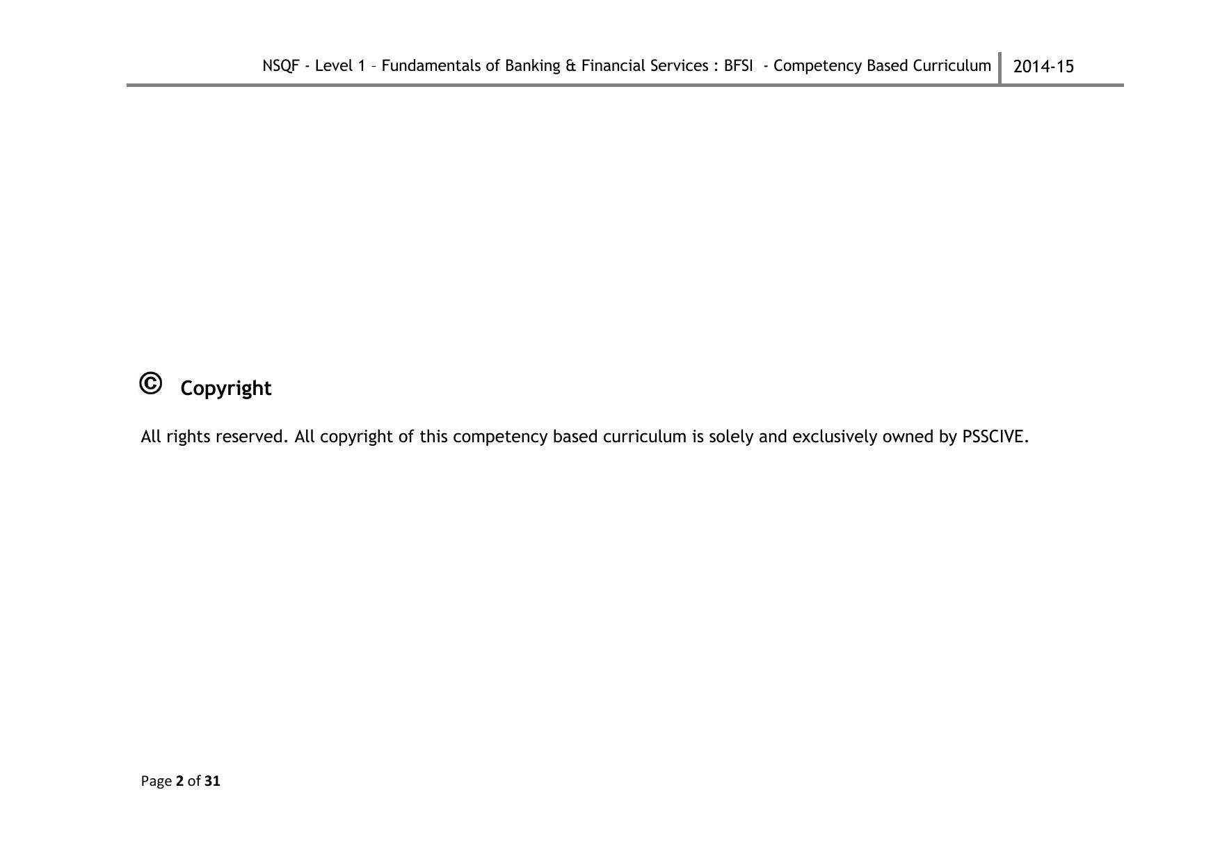Maharashtra SSC Fundamentals of Banking & Financial Services Syllabus - Page 2