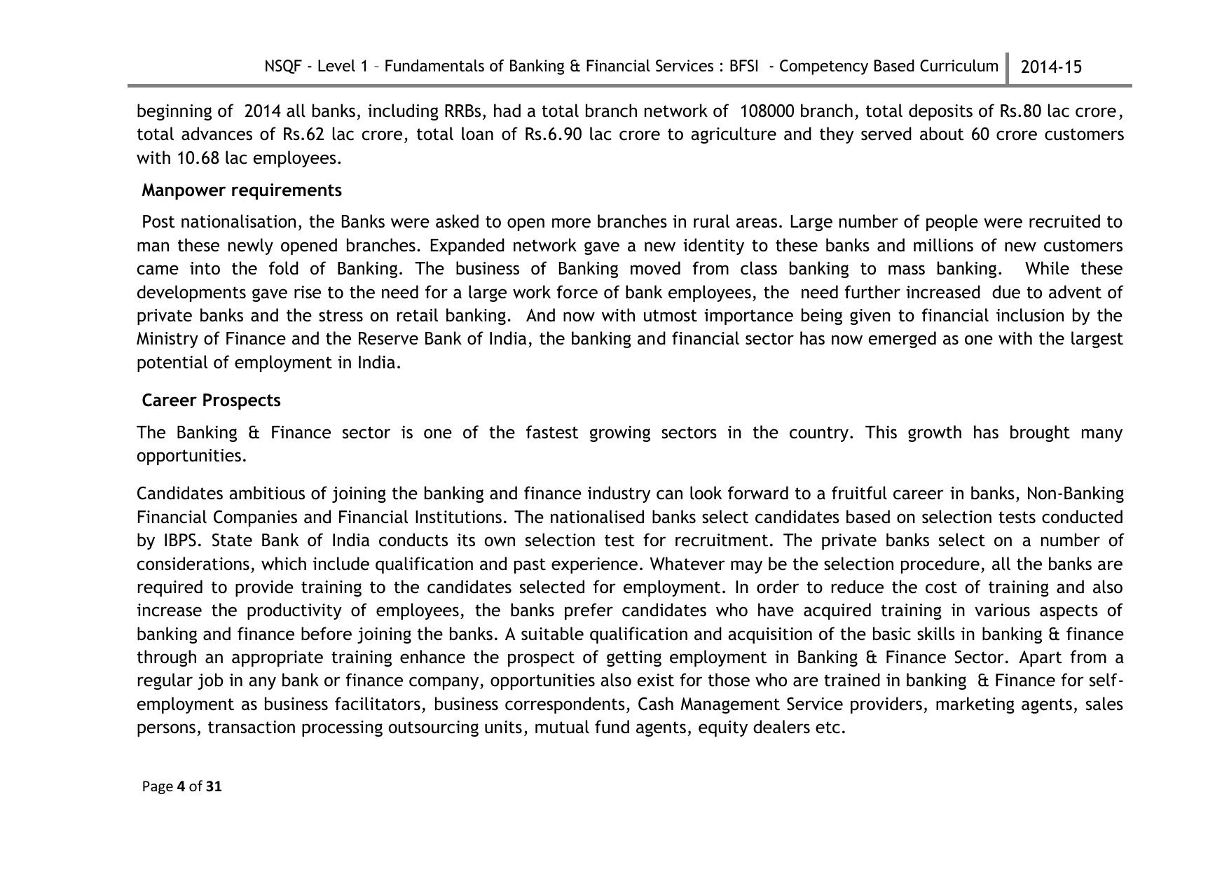 Maharashtra SSC Fundamentals of Banking & Financial Services Syllabus - Page 7