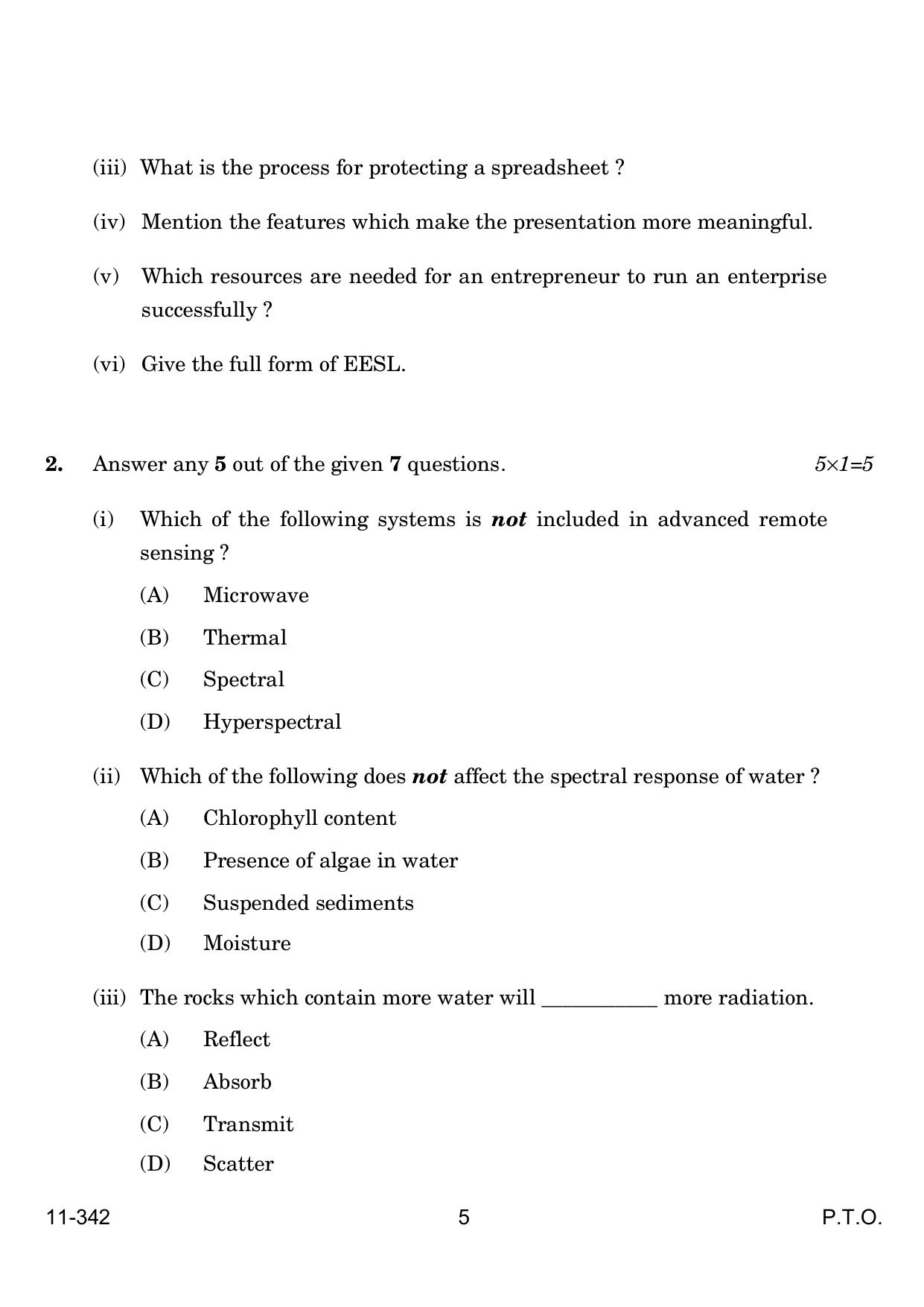 CBSE Class 12 Geospatial Technology 2024 Question Paper - Page 5