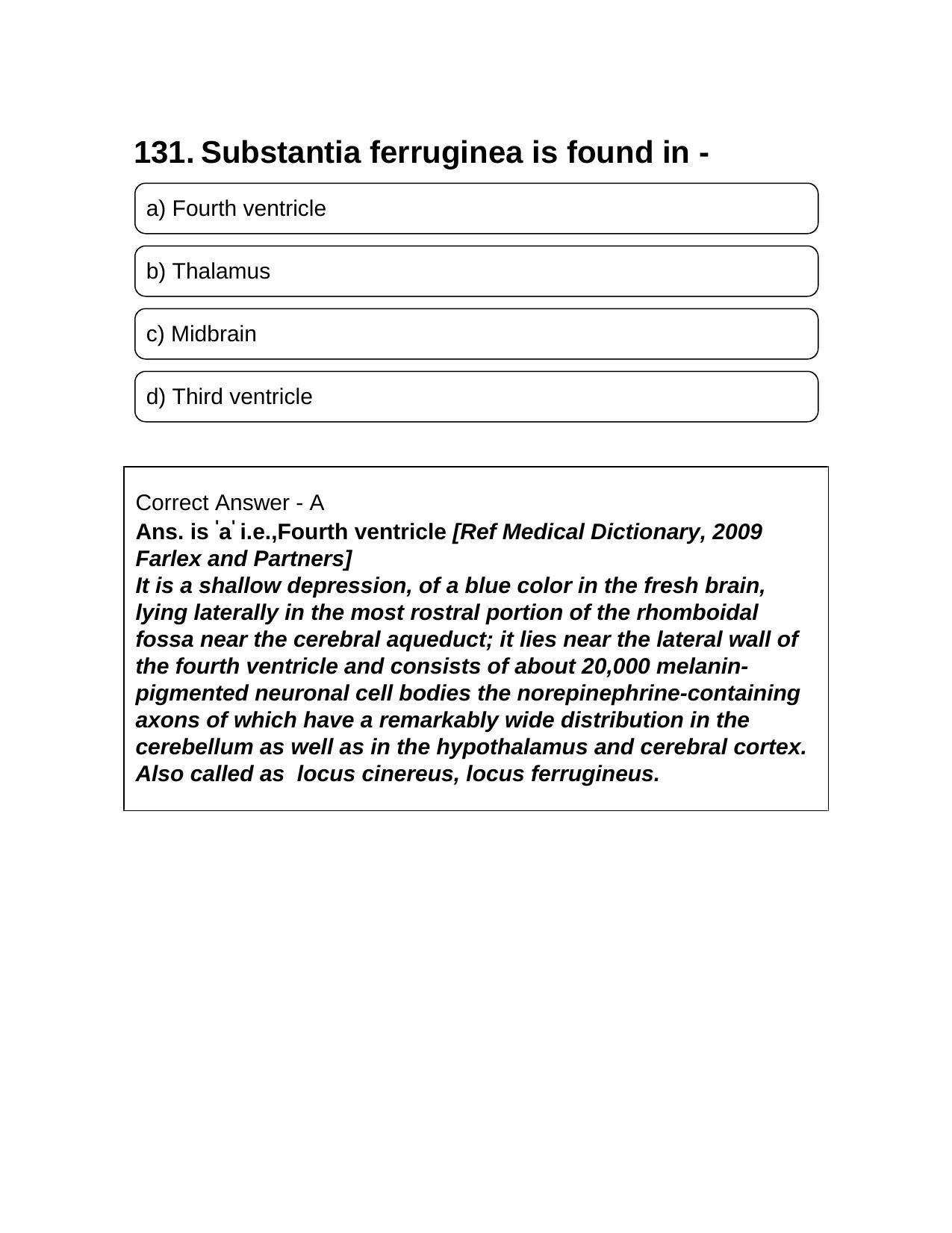 NEET PG 2016 Question Paper - Page 138