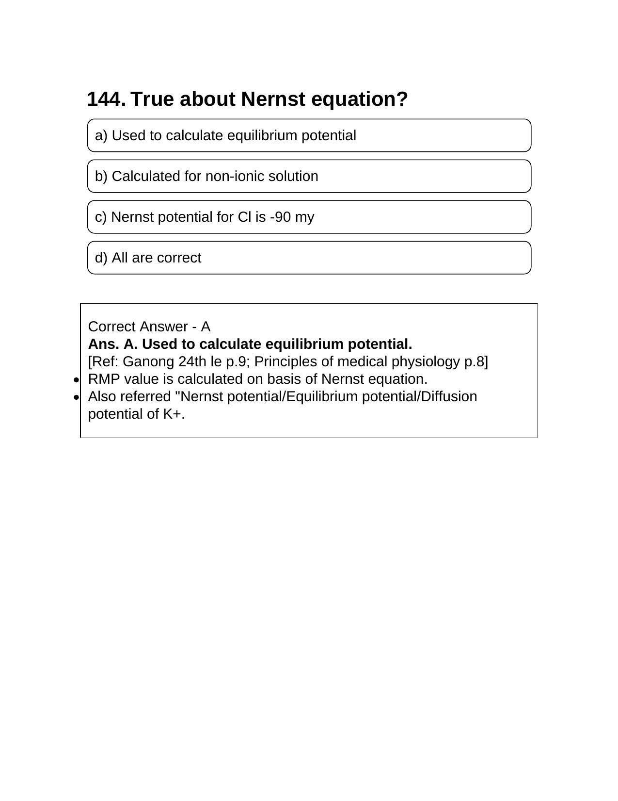 NEET PG 2016 Question Paper - Page 151