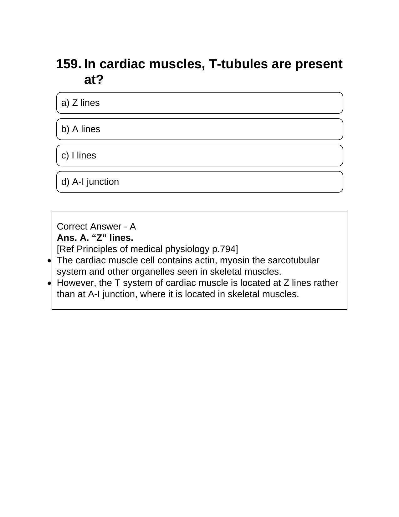NEET PG 2016 Question Paper - Page 167