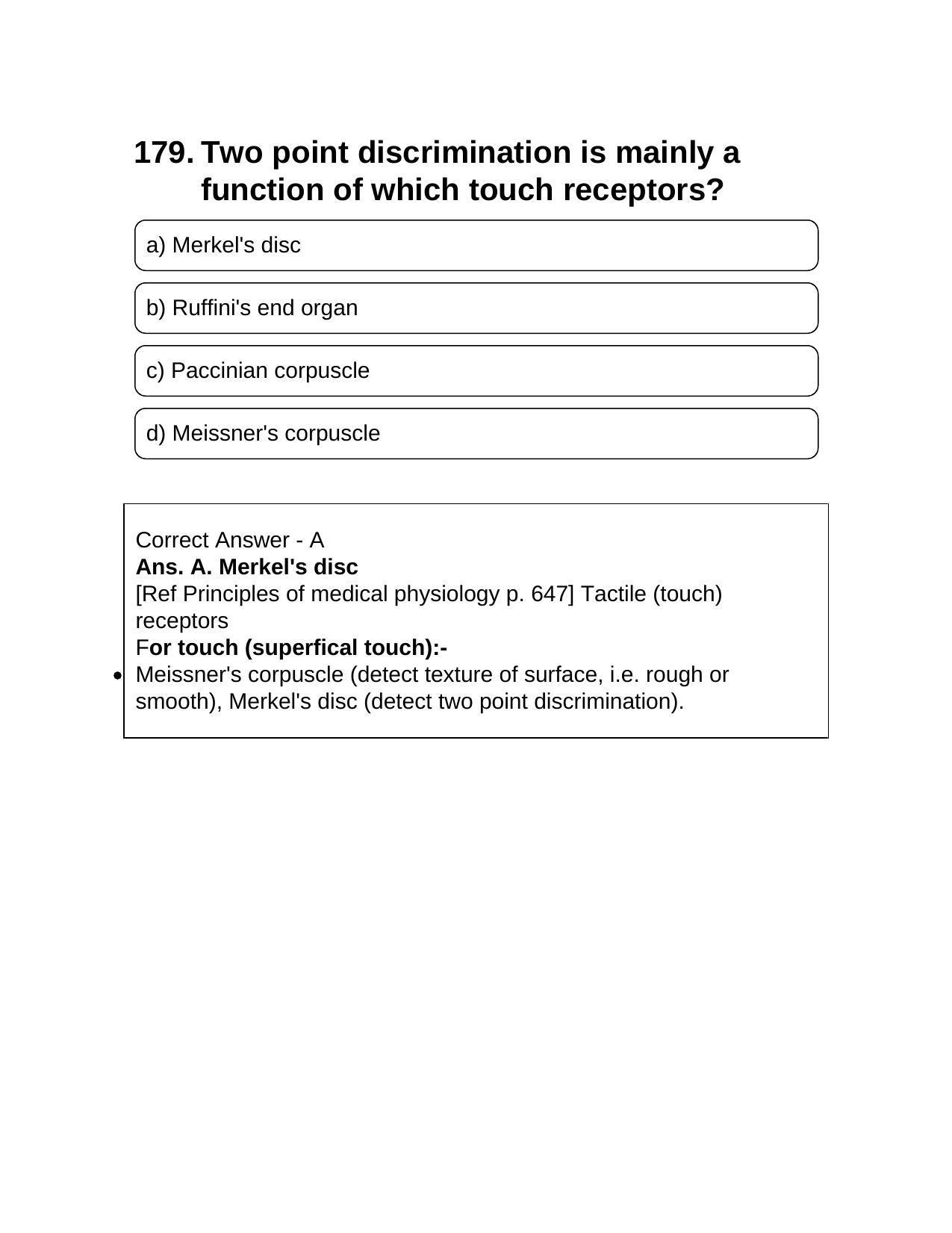 NEET PG 2016 Question Paper - Page 189