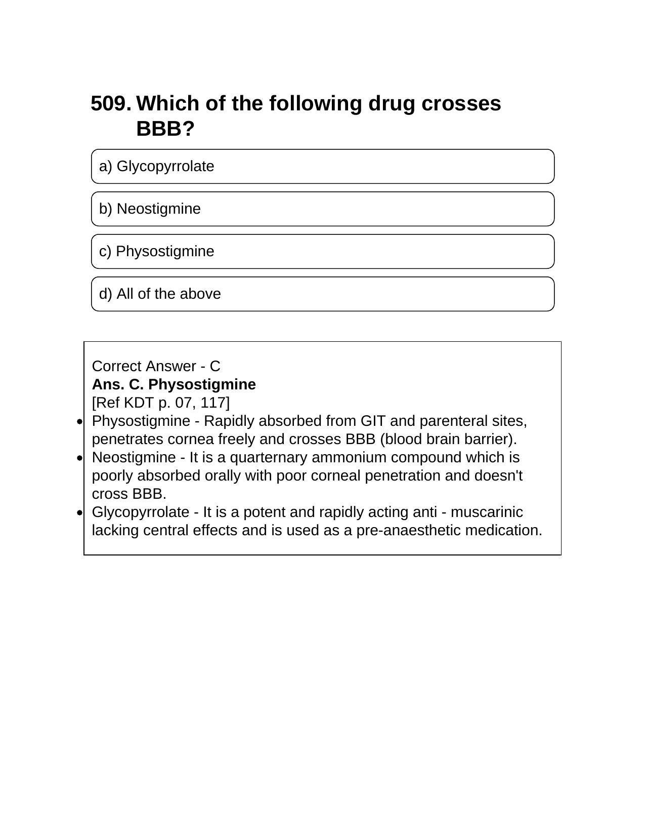 NEET PG 2016 Question Paper - Page 552