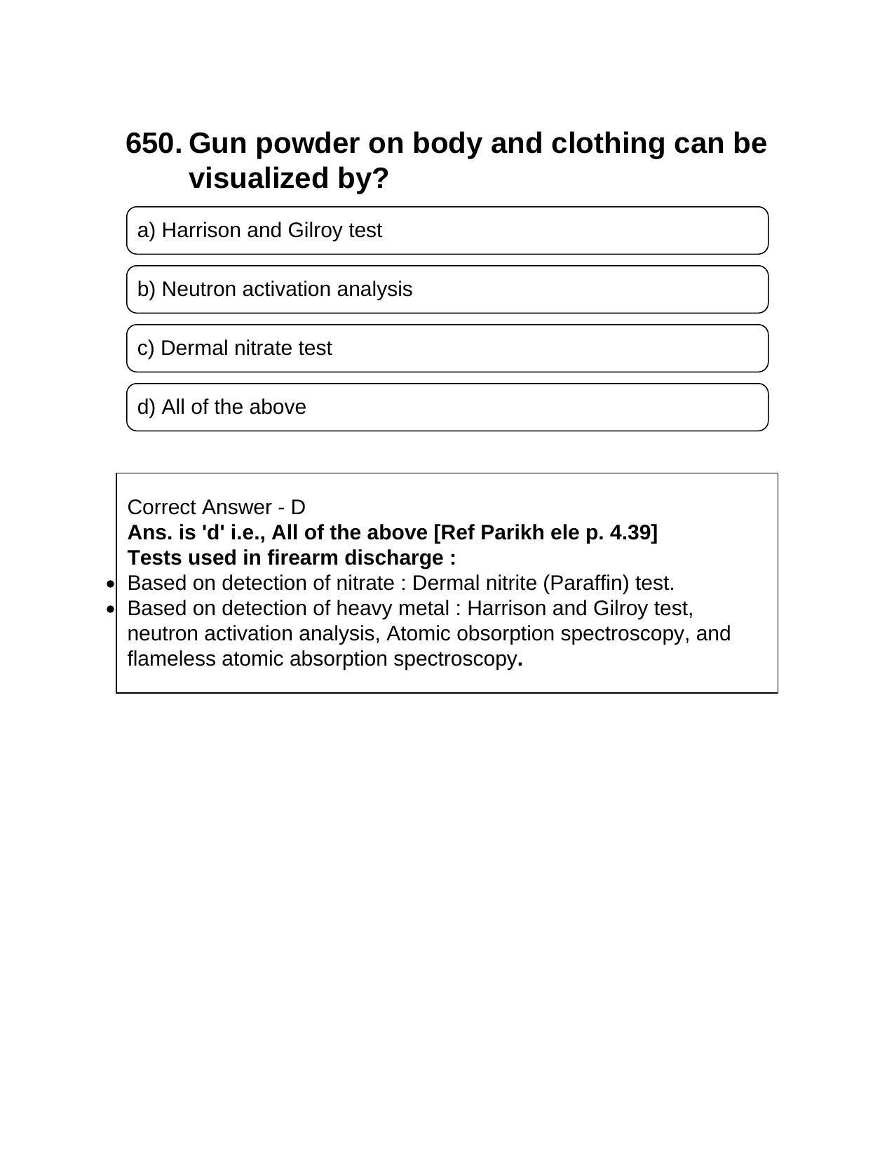 NEET PG 2016 Question Paper - Page 703