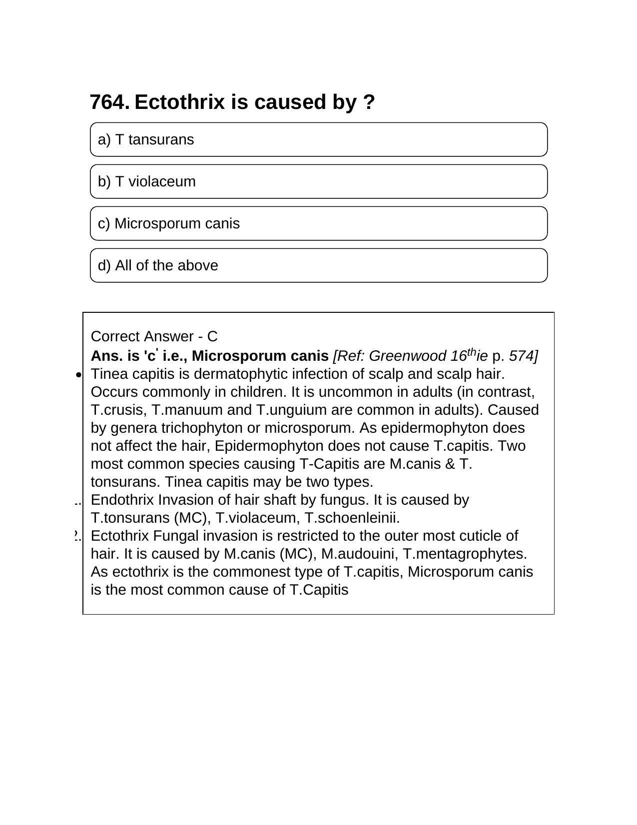 NEET PG 2016 Question Paper - Page 833