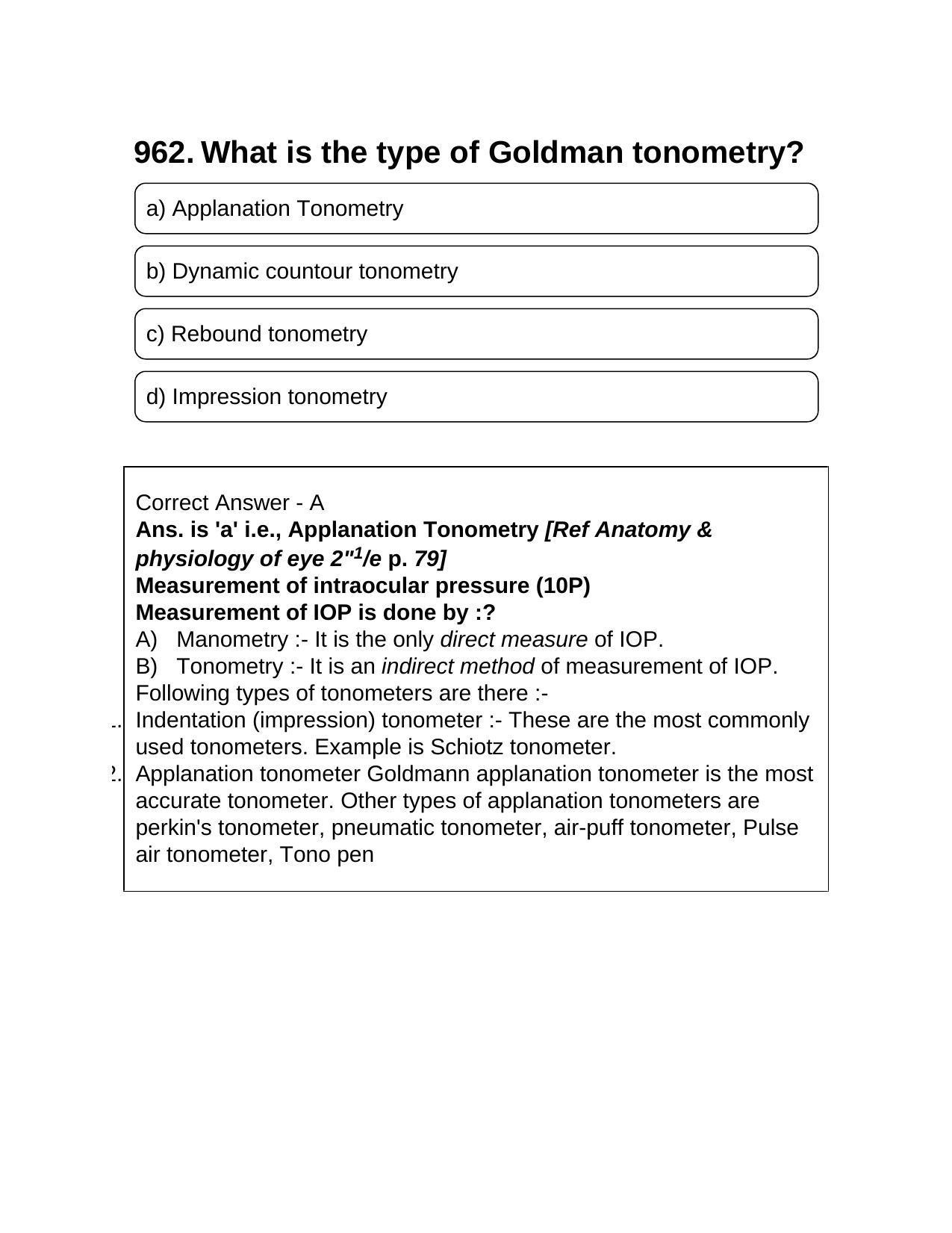 NEET PG 2016 Question Paper - Page 1051