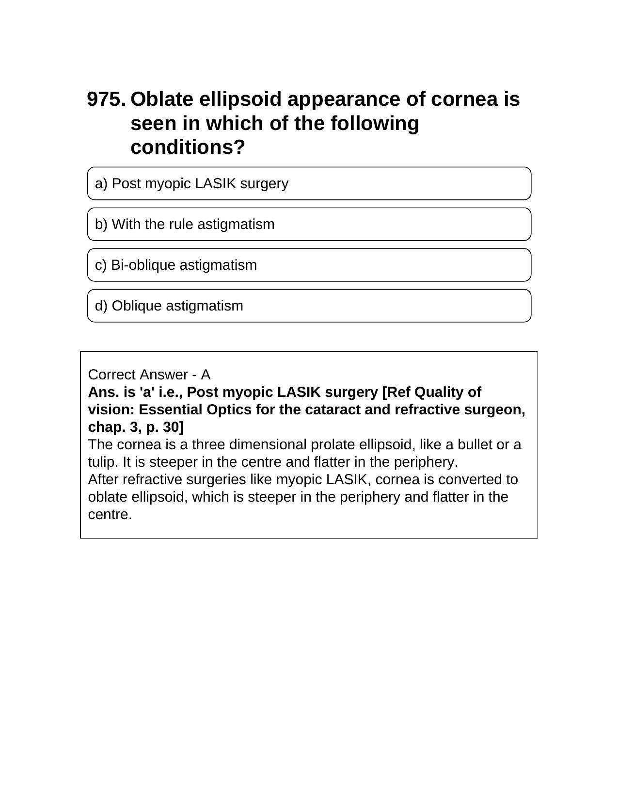NEET PG 2016 Question Paper - Page 1064