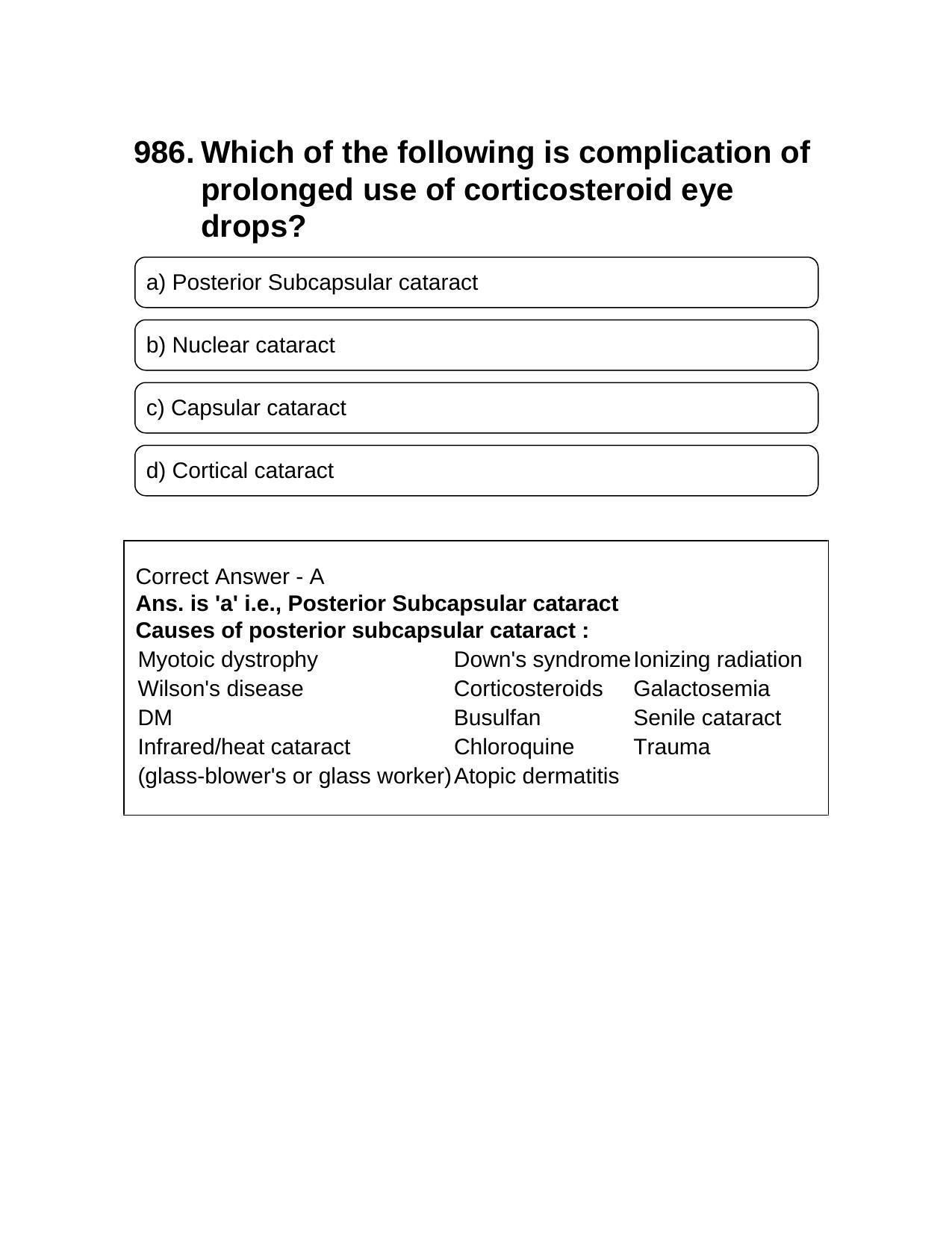 NEET PG 2016 Question Paper - Page 1076