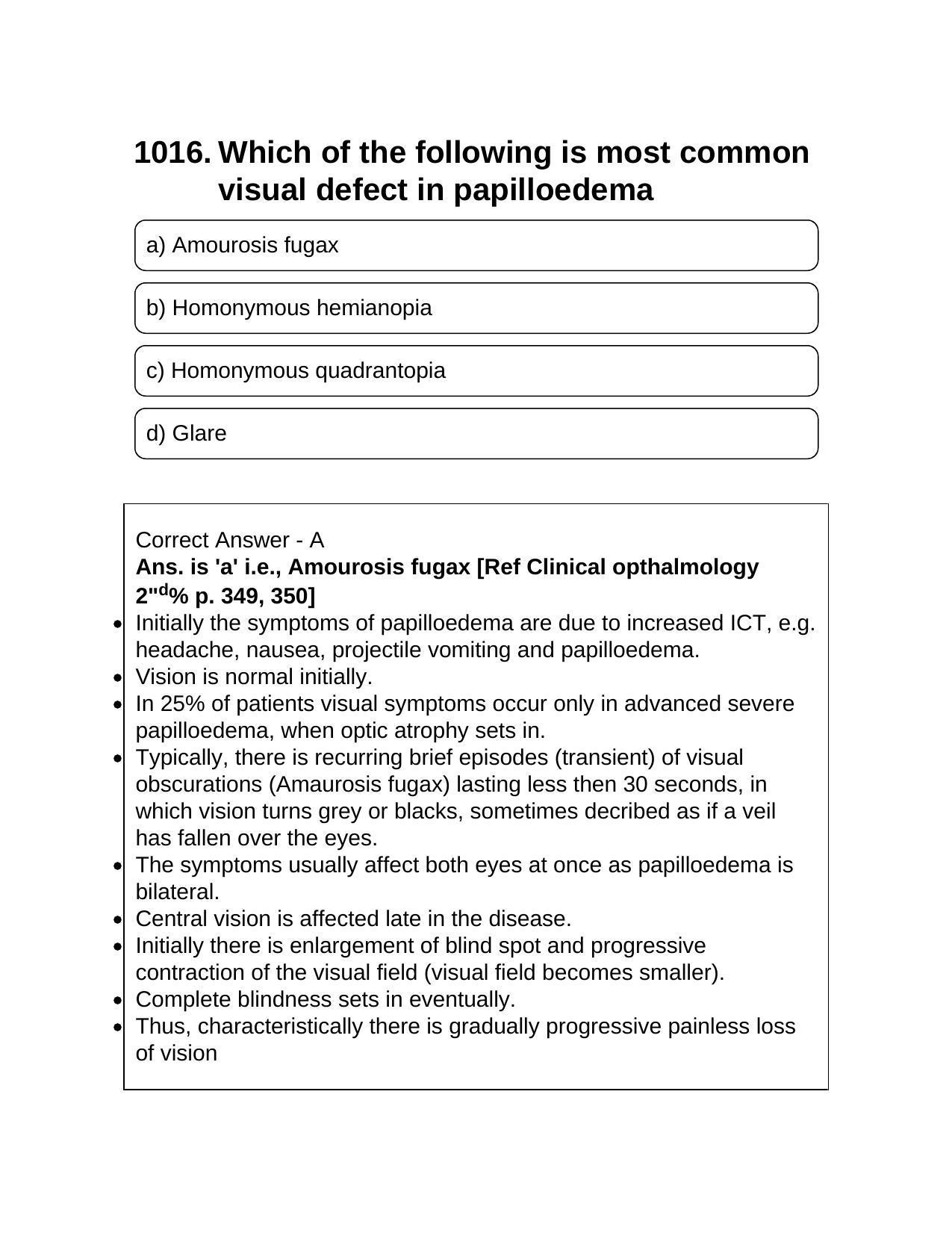 NEET PG 2016 Question Paper - Page 1110