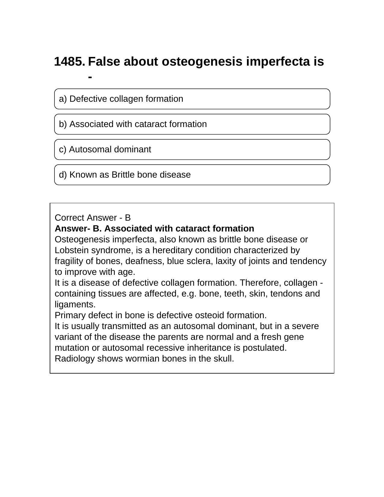 NEET PG 2016 Question Paper - Page 1606