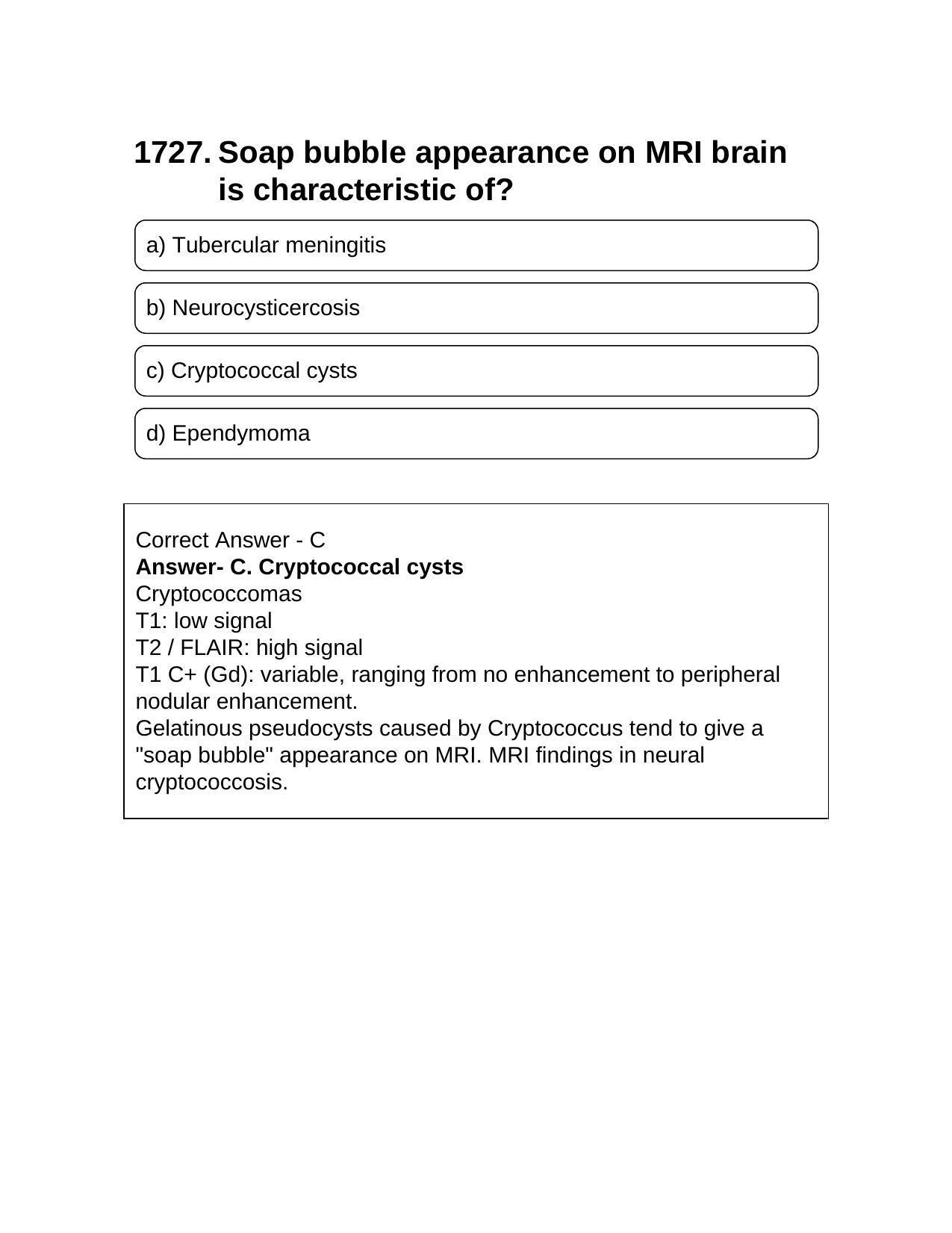 NEET PG 2016 Question Paper - Page 1852