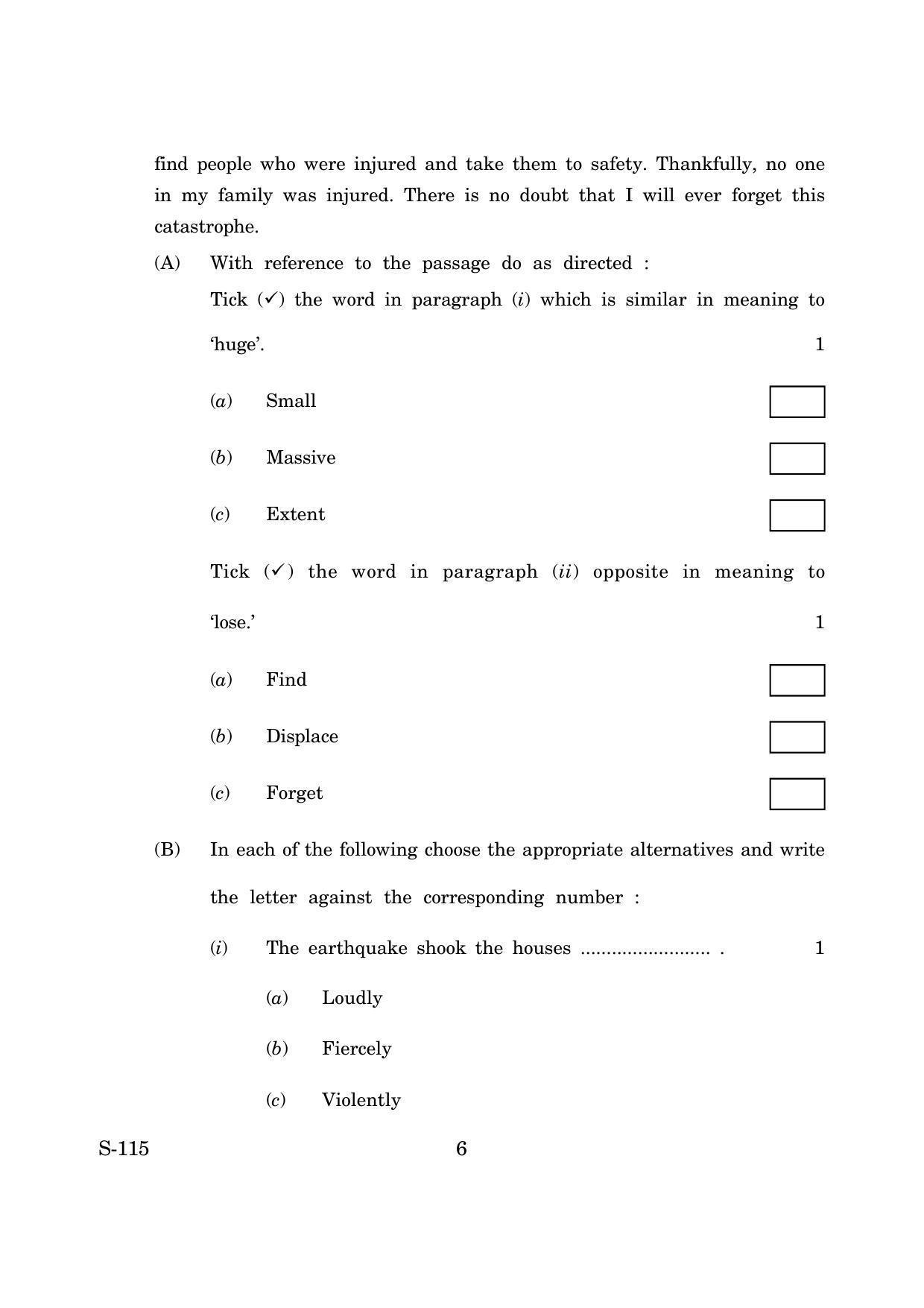Goa Board Class 10 Functional English Fl Cwsn  (March 2019) Question Paper - Page 6