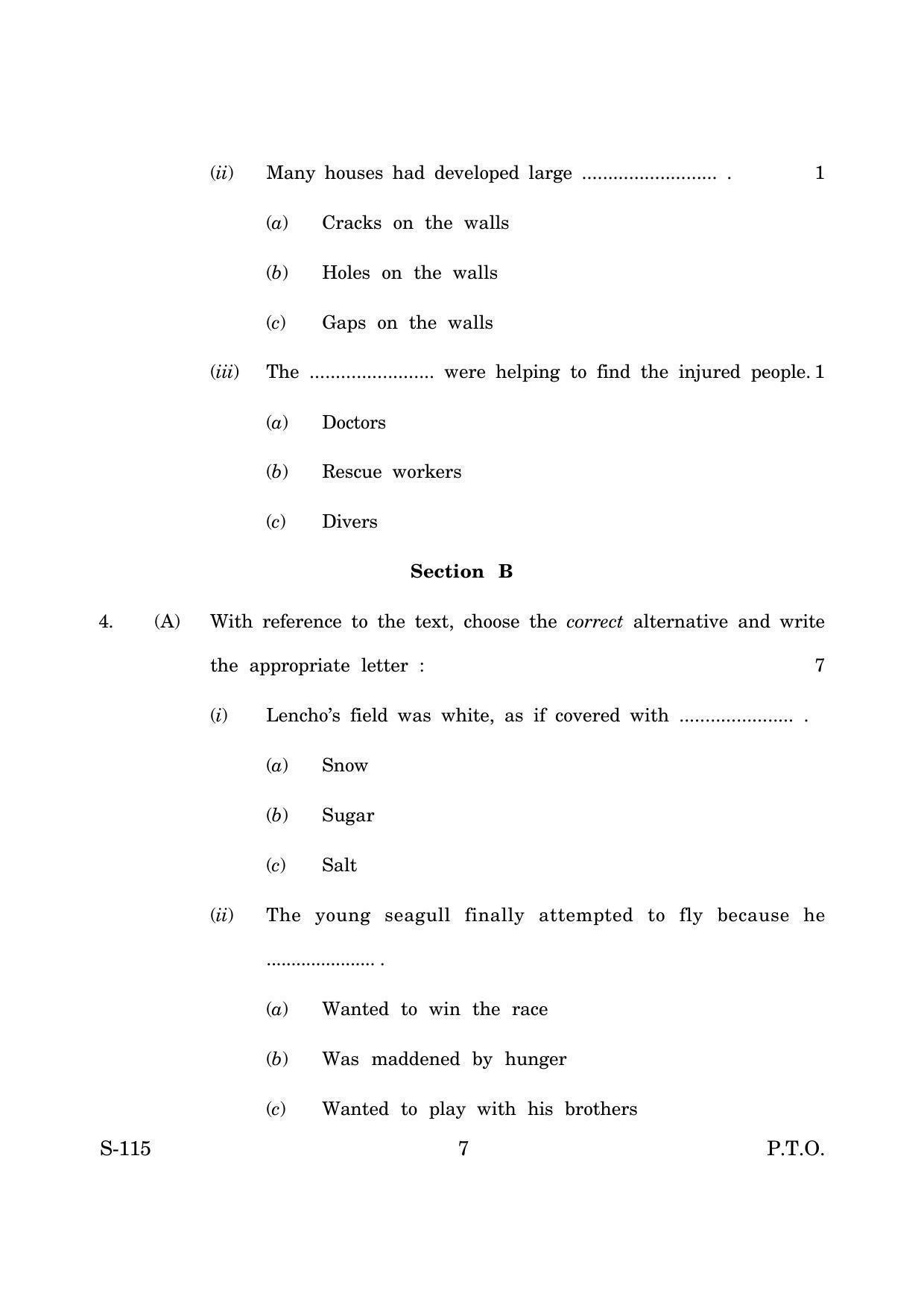 Goa Board Class 10 Functional English Fl Cwsn  (March 2019) Question Paper - Page 7