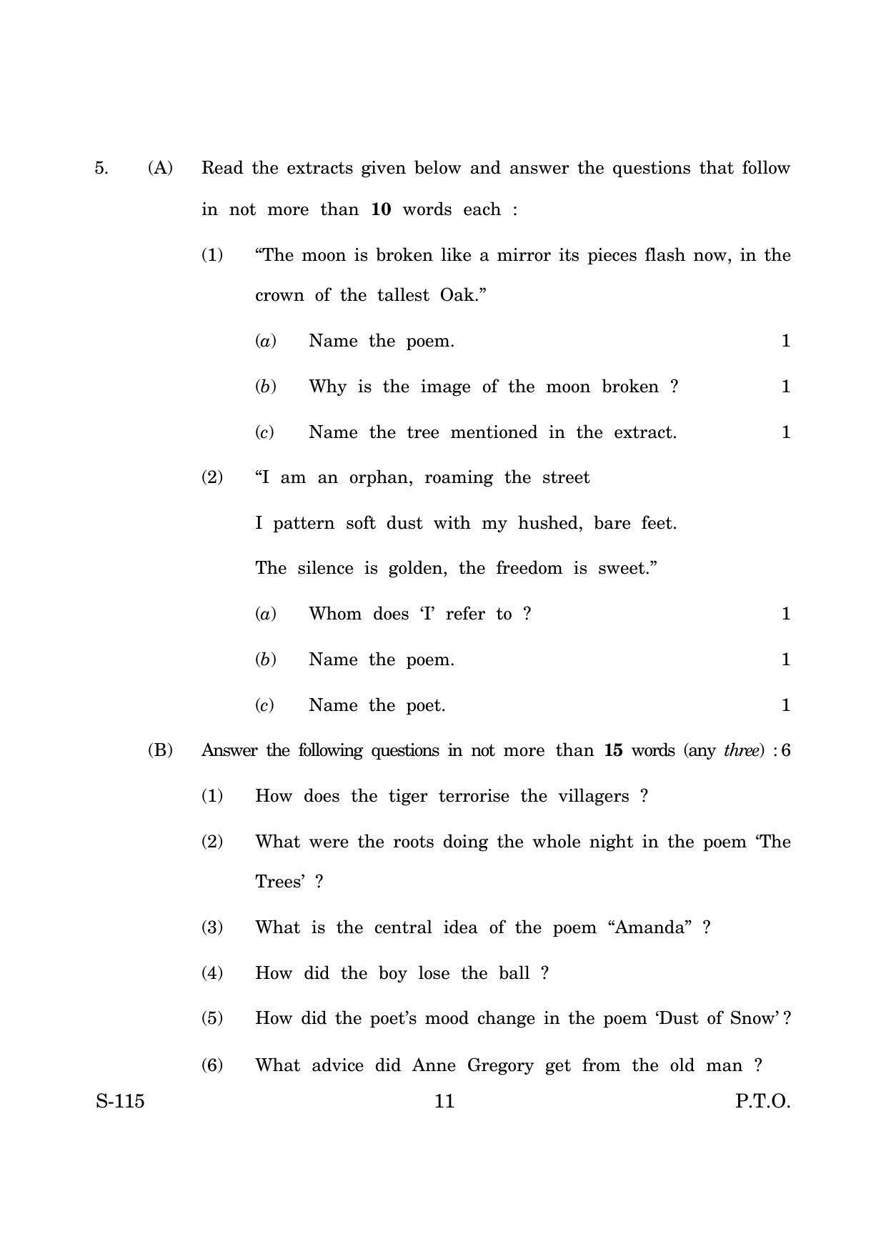 Goa Board Class 10 Functional English Fl Cwsn  (March 2019) Question Paper - Page 11