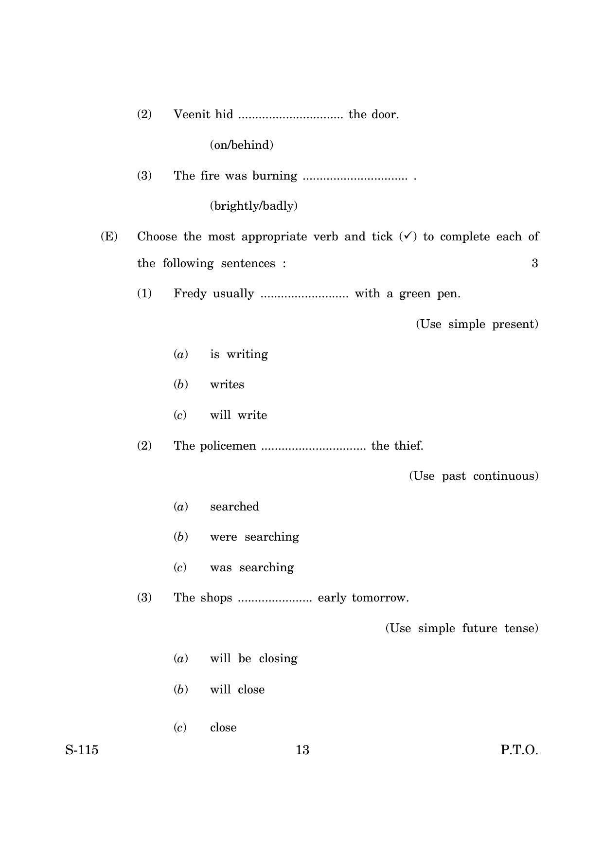 Goa Board Class 10 Functional English Fl Cwsn  (March 2019) Question Paper - Page 13