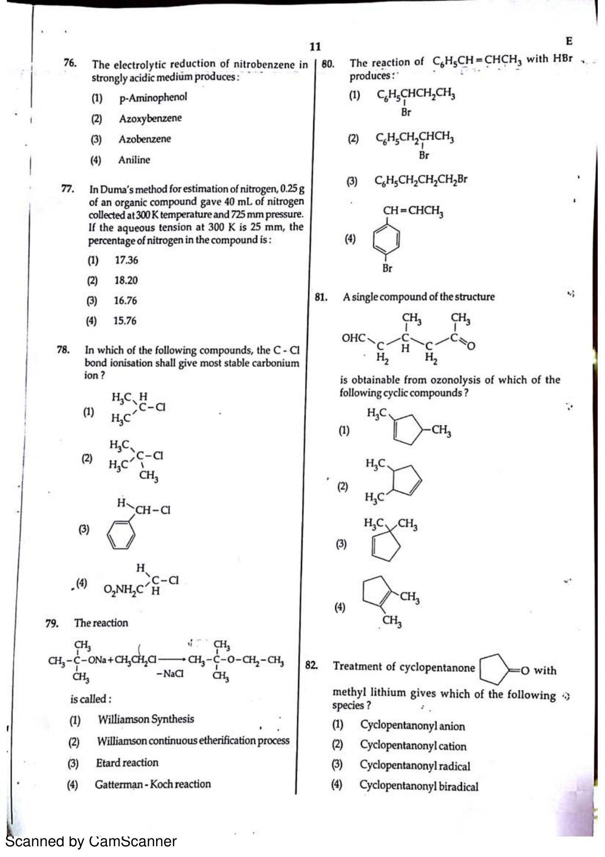 NEET Code E 2015 Question Paper - Page 11