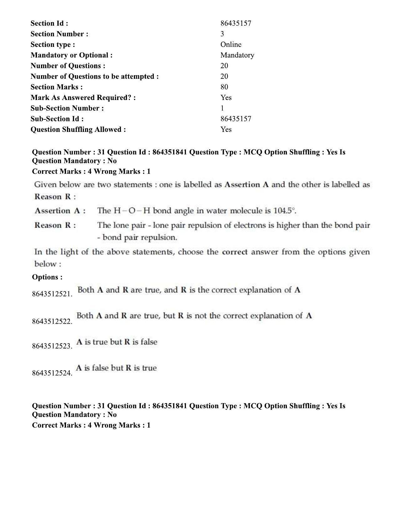 JEE Mains 2021:BTech EG (Shift 1) 16-03-2021 Question Paper - Page 37