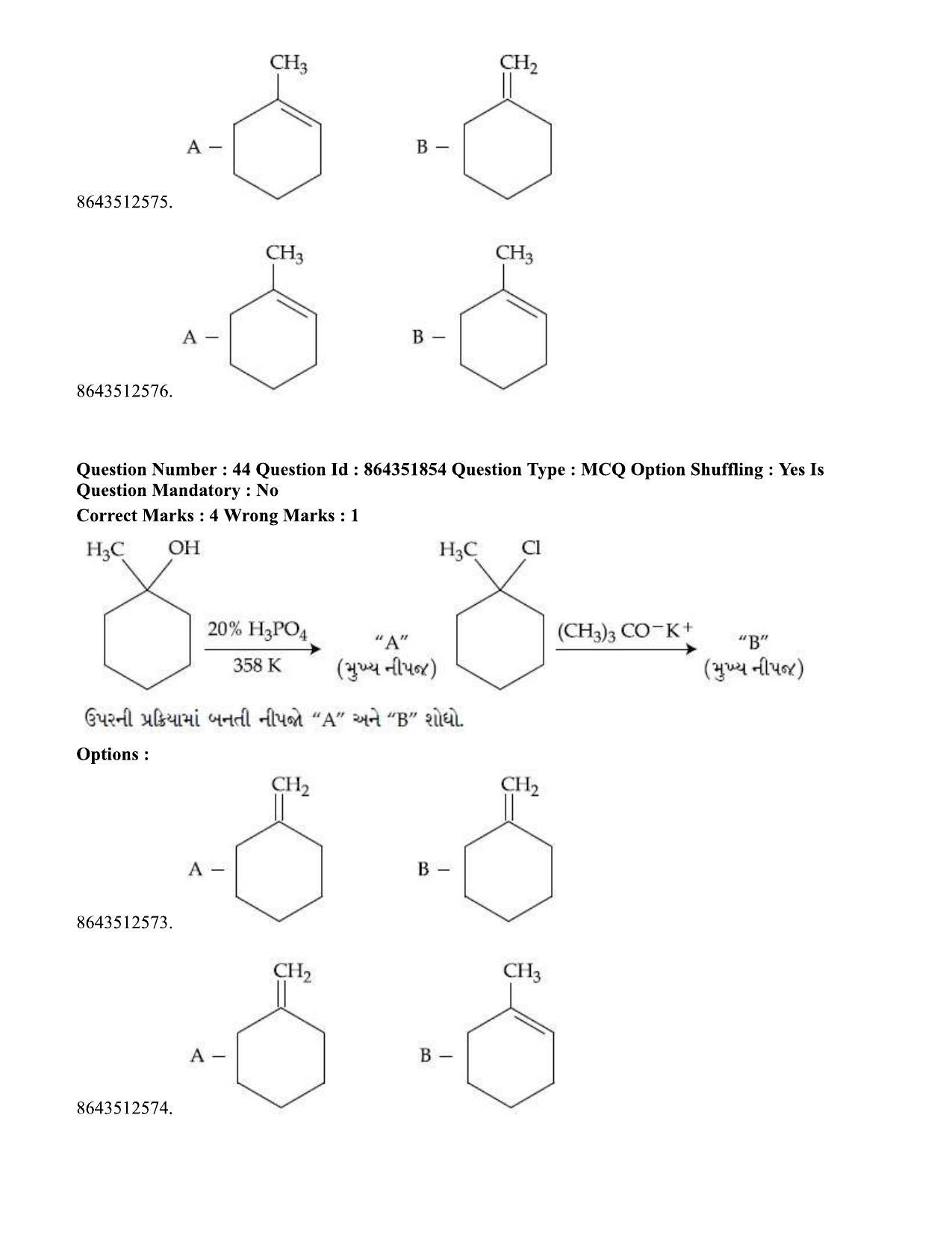 JEE Mains 2021:BTech EG (Shift 1) 16-03-2021 Question Paper - Page 51