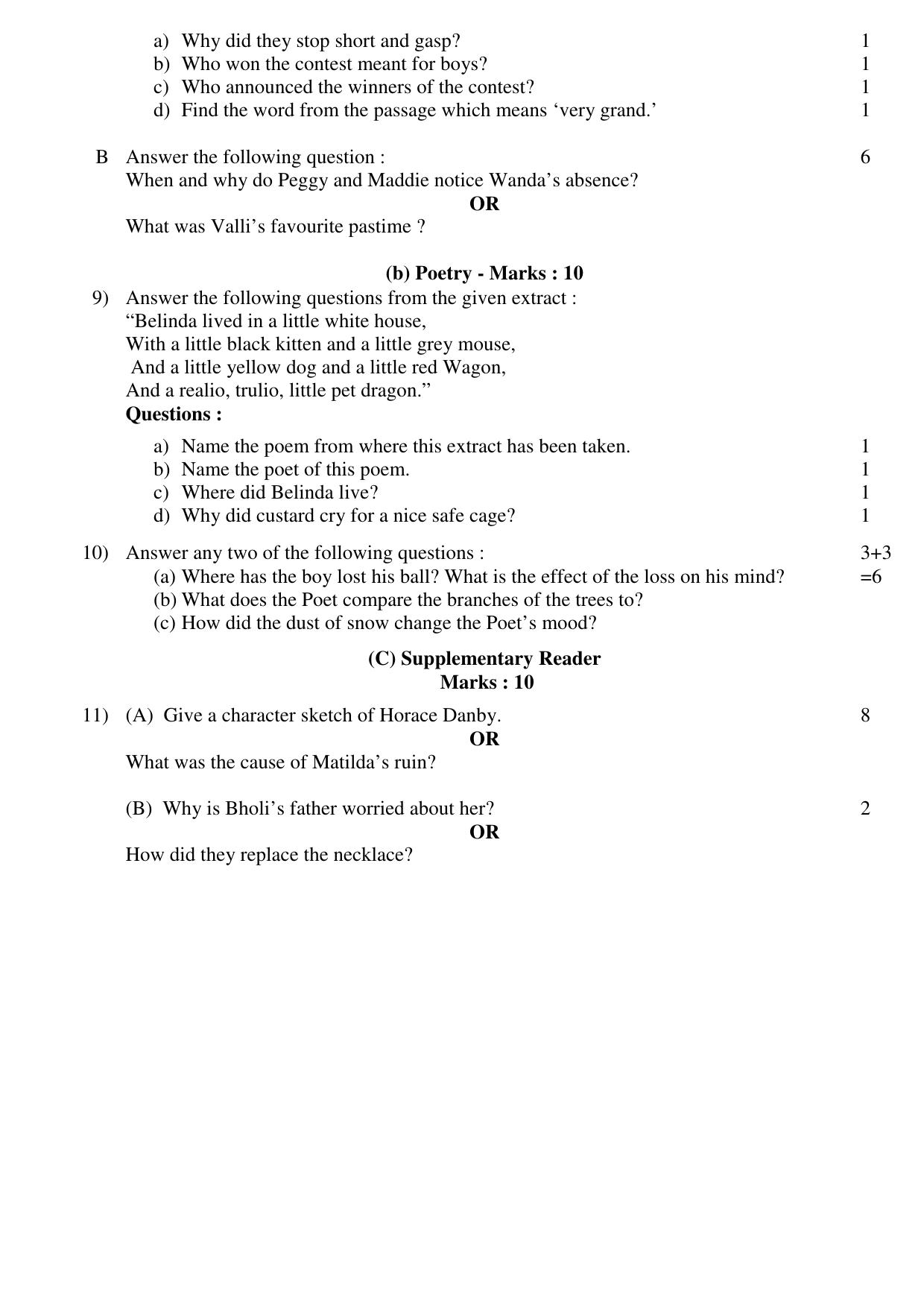JAC Board Class 10th 2019 ENGLISH SET-2 Model Paper - Page 3