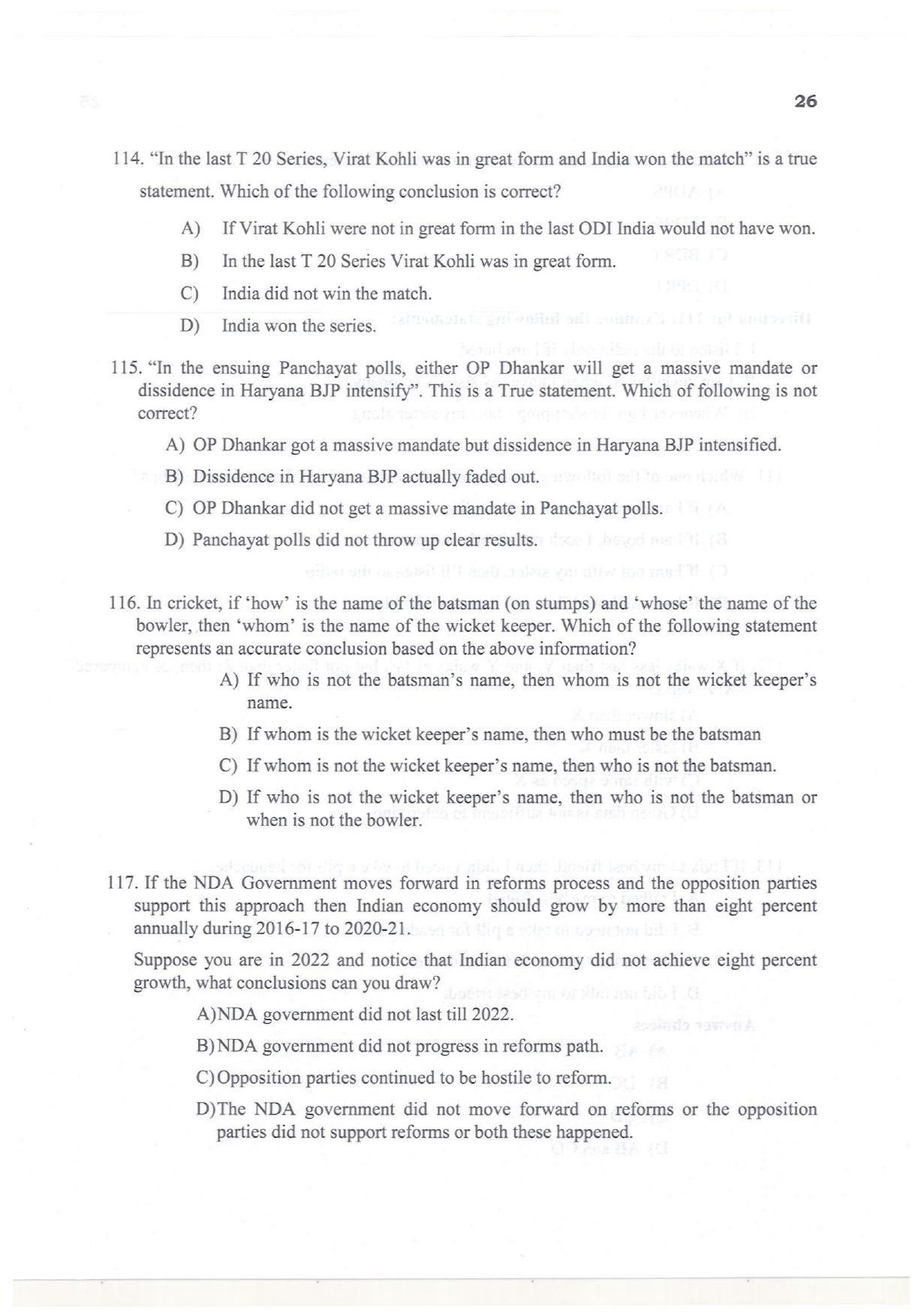 KMAT Question Papers - April 2018 - Page 24
