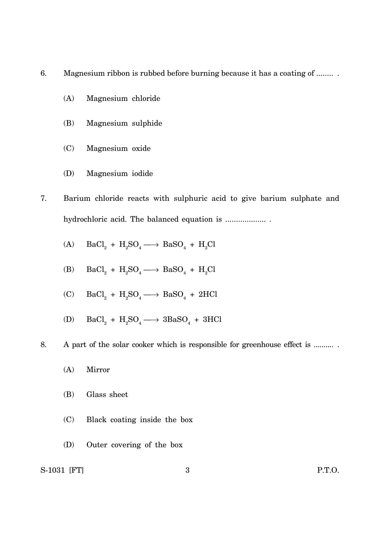 Goa Board Class 10 Science (E) (November 2022) Question Paper - Page 3