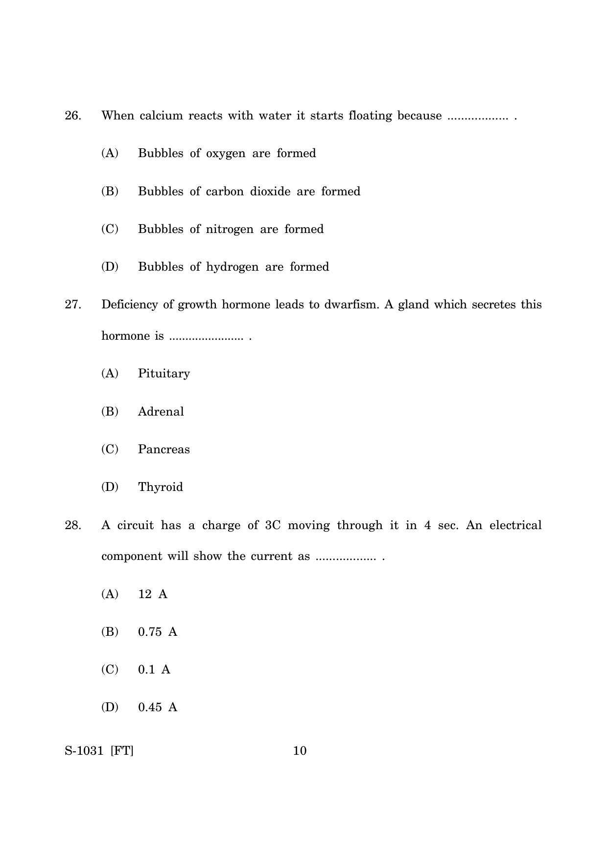 Goa Board Class 10 Science (E) (November 2022) Question Paper - Page 10