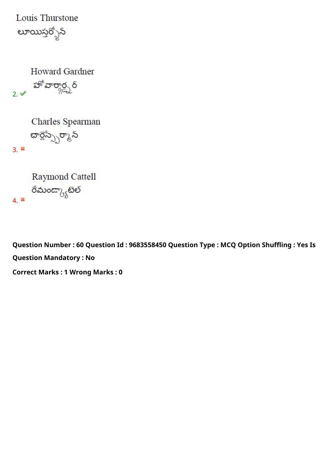 TS CPGET 2021 M.A. Psychology  (Shift 1) Question Paper with Answer Key - Page 50