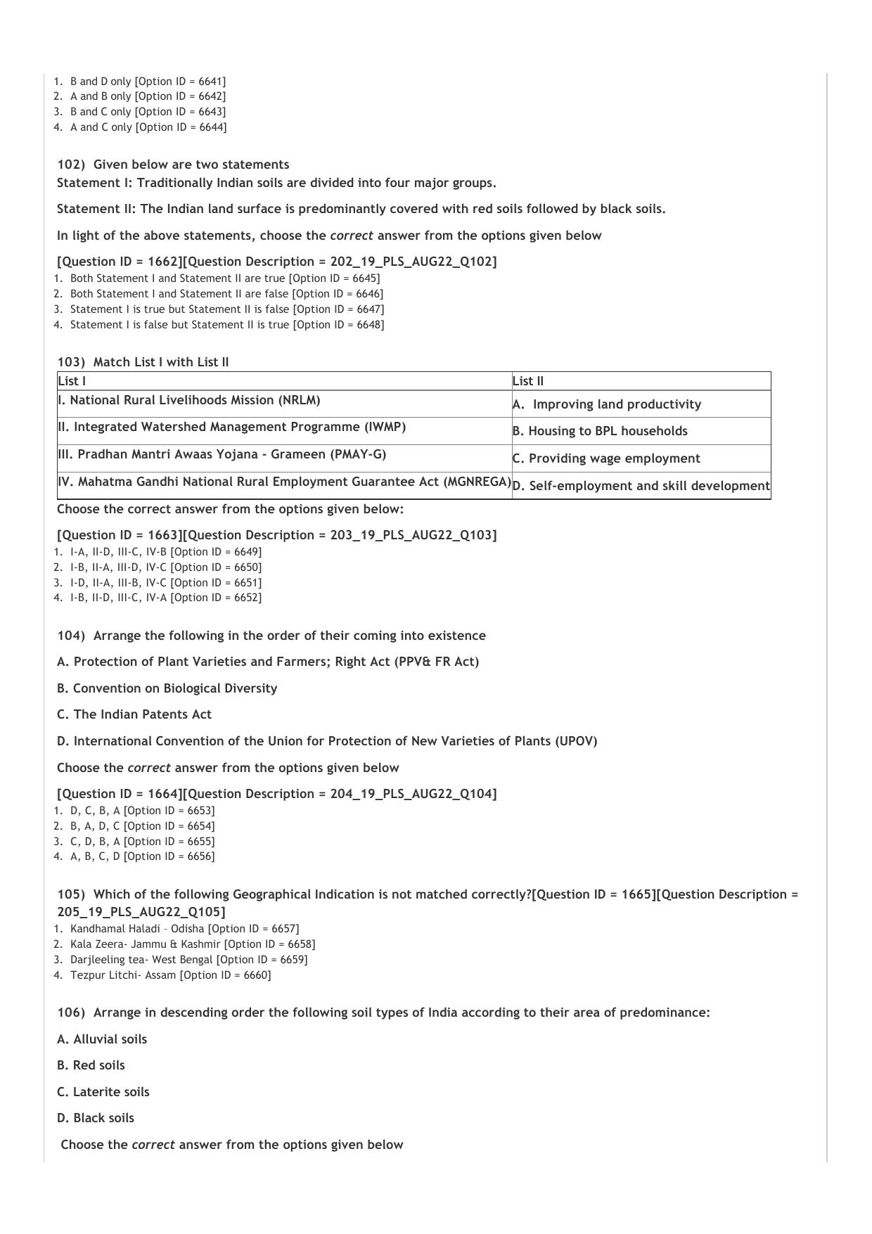 ICAR AIEEA PG 2022 PLANT SCIENCES Question Paper - Page 21