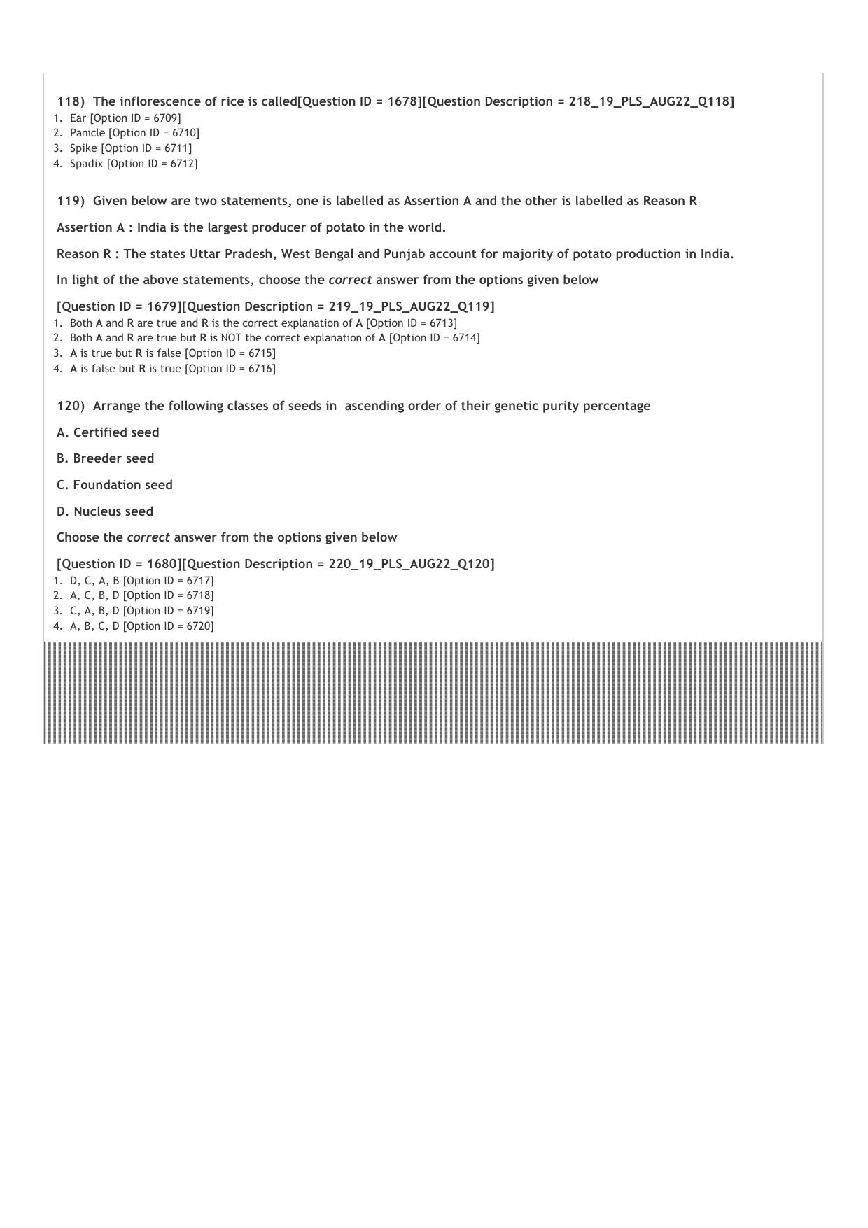 ICAR AIEEA PG 2022 PLANT SCIENCES Question Paper - Page 24