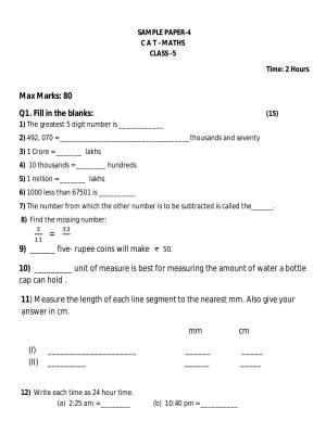 Worksheet for Class 5 Maths Assignment 16