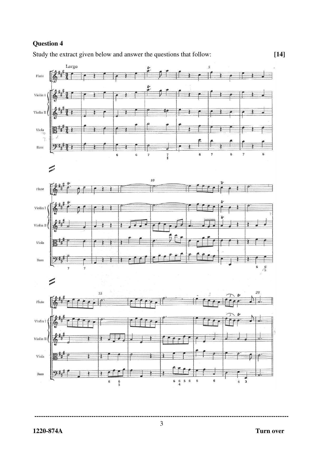ISC Class 12 2020 Western Music Paper I Question Paper - Page 3