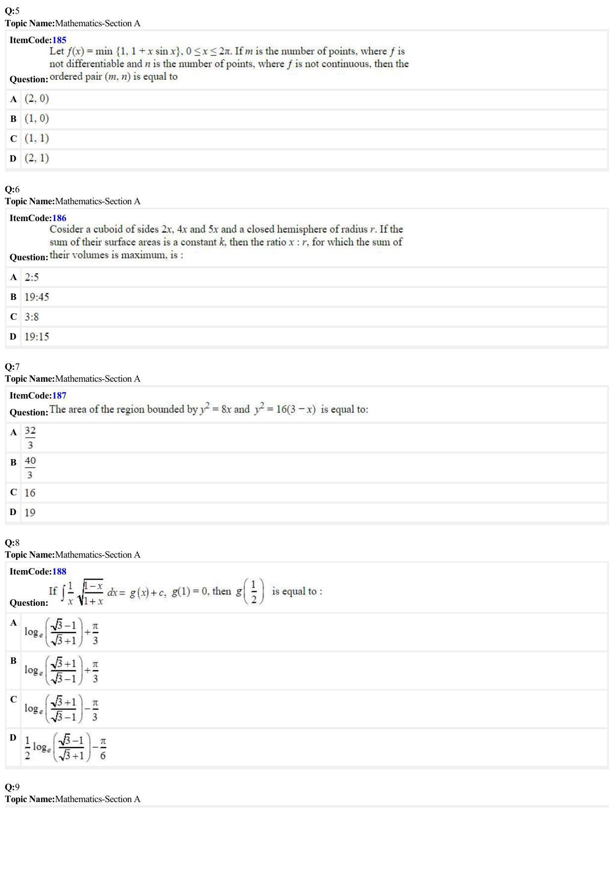 JEE Mains 2022: BTech English (Shift 2) 26-06-2022 Question Paper - Page 2