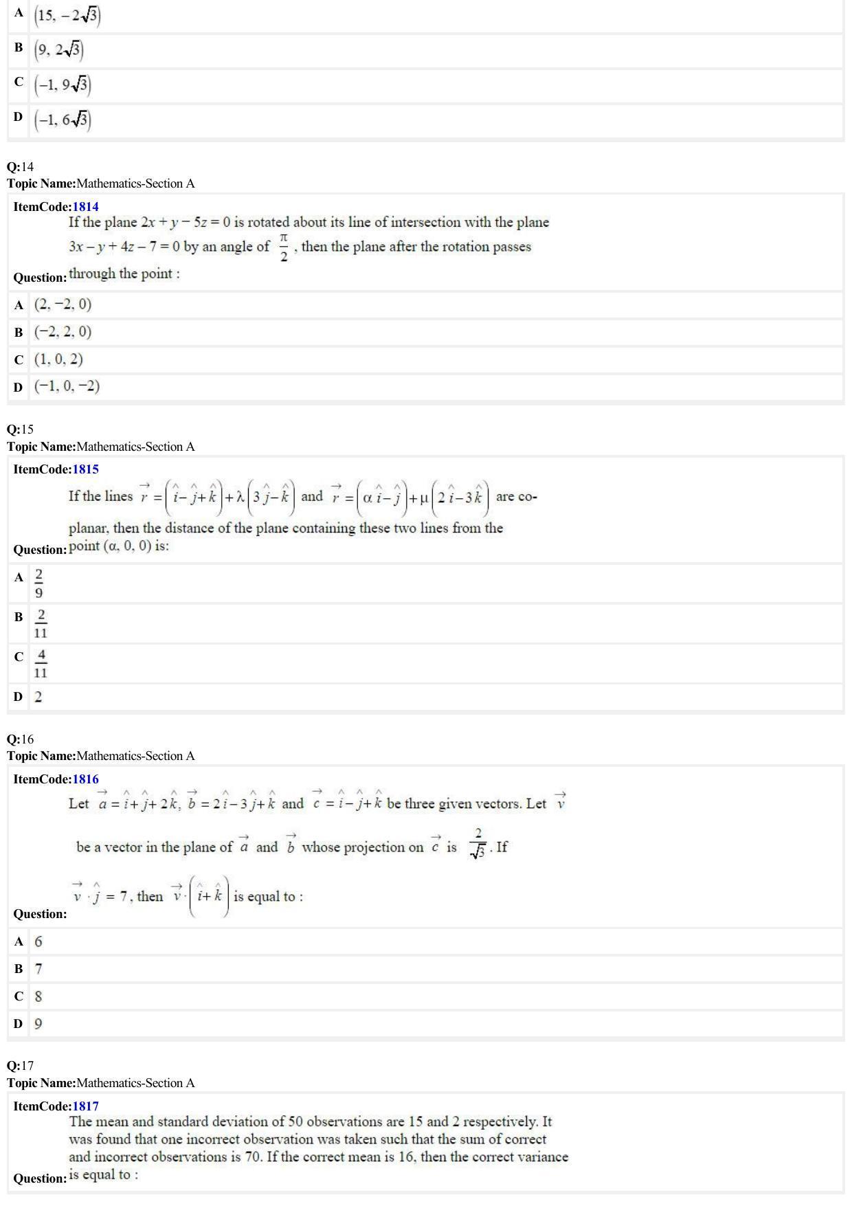 JEE Mains 2022: BTech English (Shift 2) 26-06-2022 Question Paper - Page 4