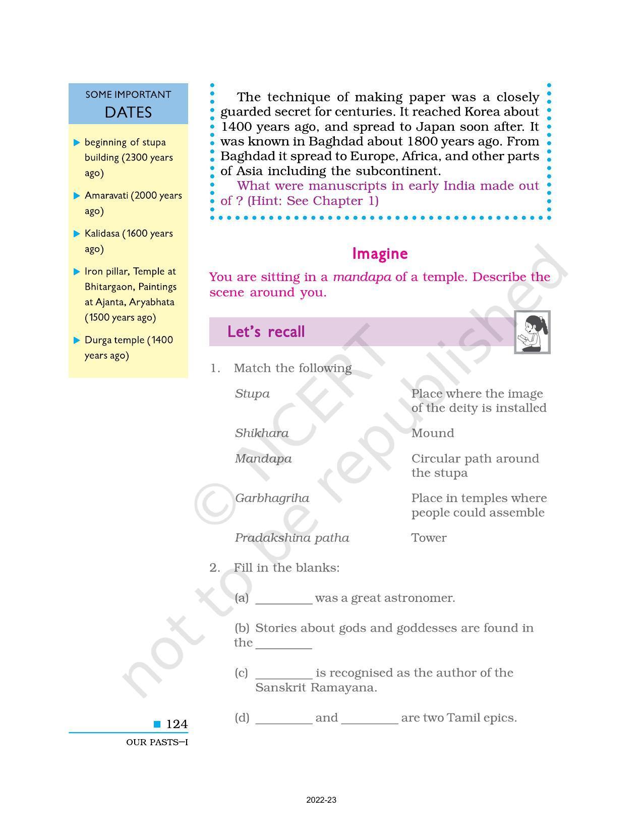 NCERT Book for Class 6 Social Science(History) : Chapter 11-Buildings, Paintings and Books - Page 11