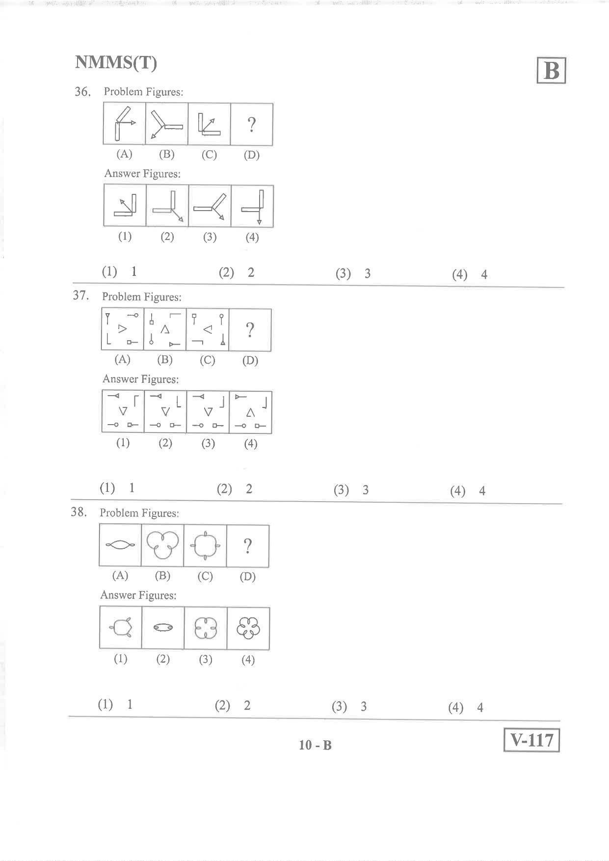 Telugu Medium Nov 2019 (Set B) Class 8 Andhra Pradesh NMMS Question Papers - Page 10