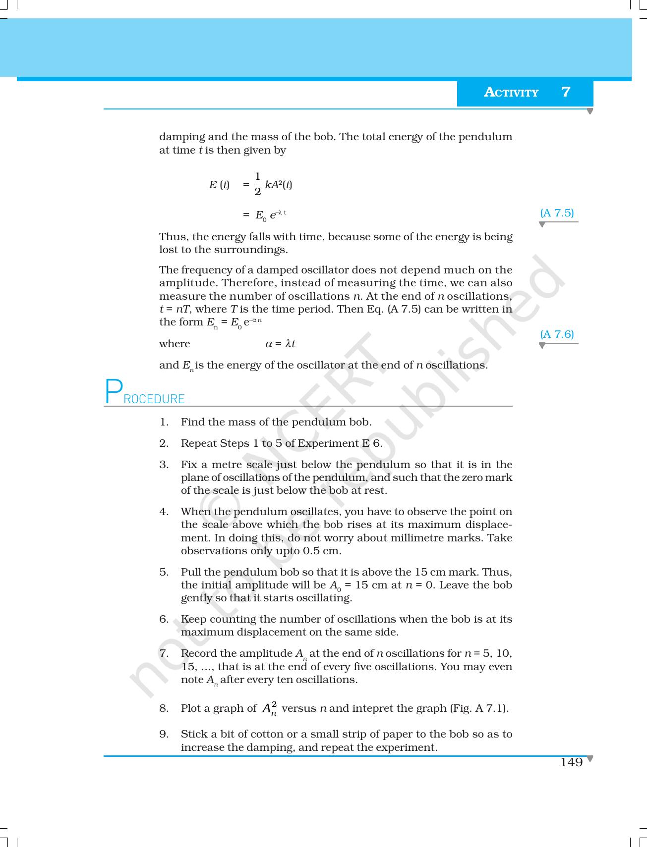 NCERT Laboratory Manuals for Class XI Physics - Activities (6 to 13) - Page 6