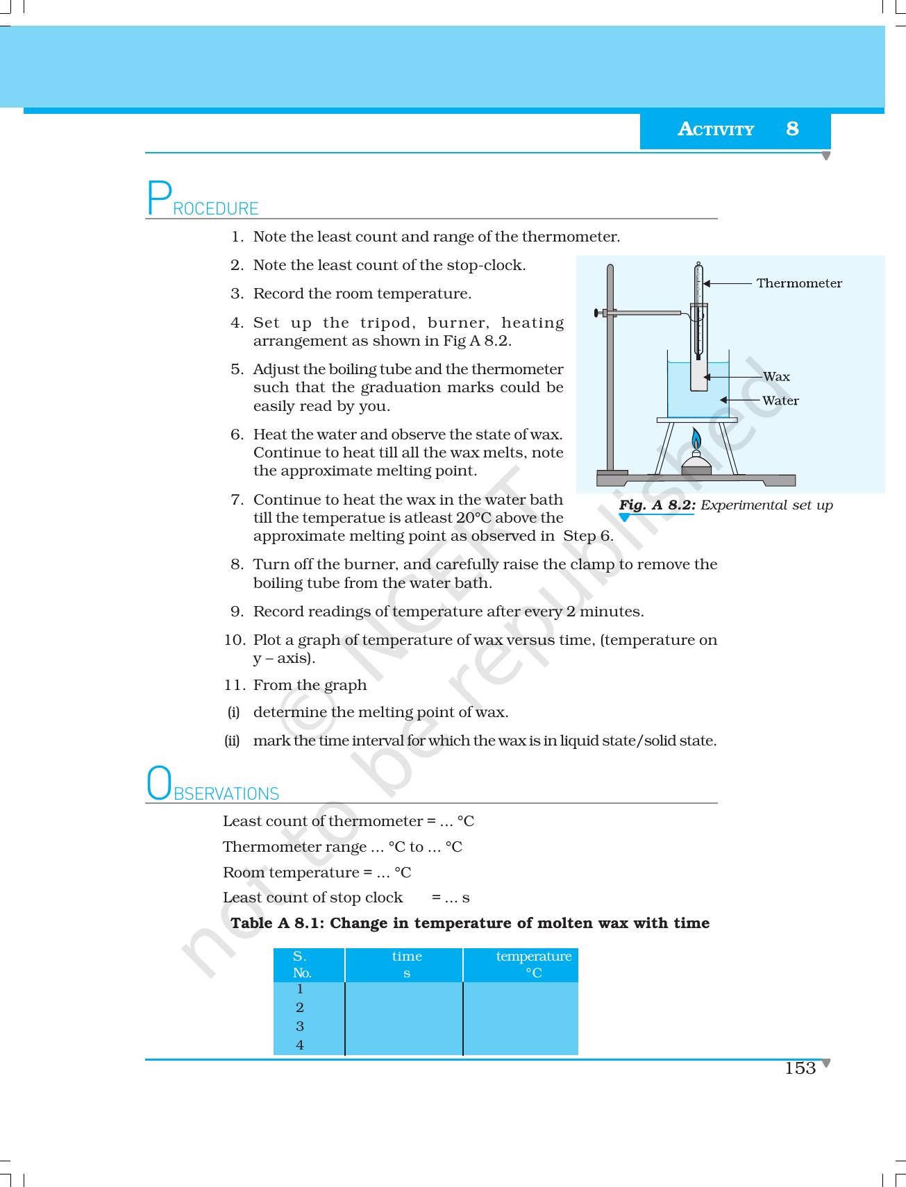 NCERT Laboratory Manuals for Class XI Physics - Activities (6 to 13) - Page 10