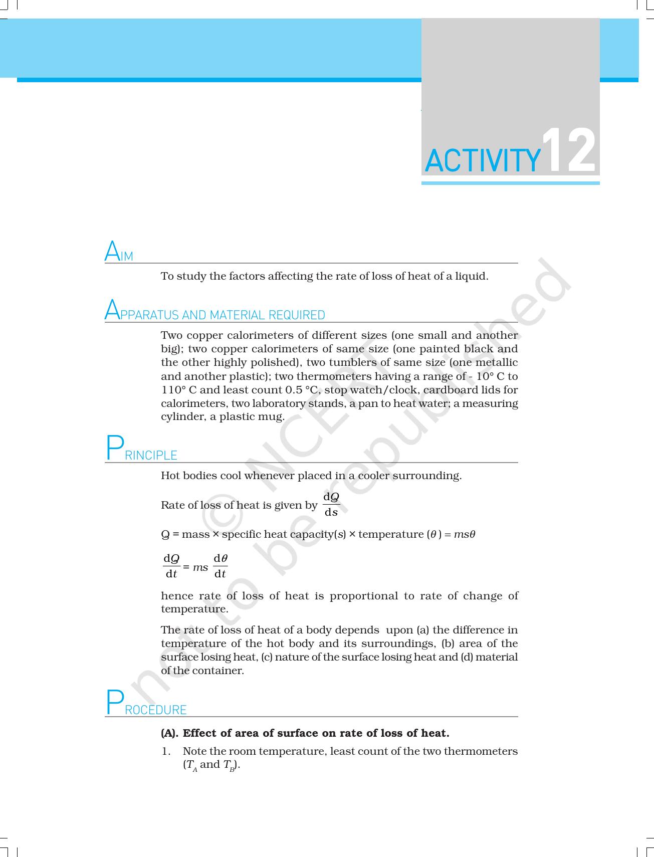 NCERT Laboratory Manuals for Class XI Physics - Activities (6 to 13) - Page 20