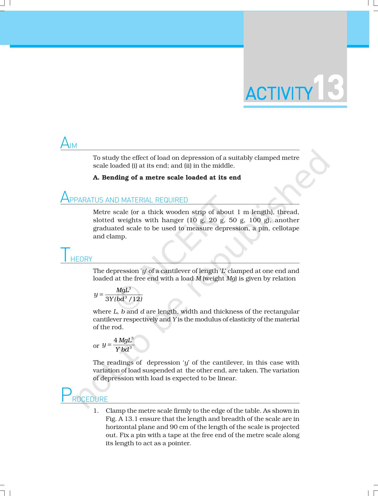 NCERT Laboratory Manuals for Class XI Physics - Activities (6 to 13) - Page 24