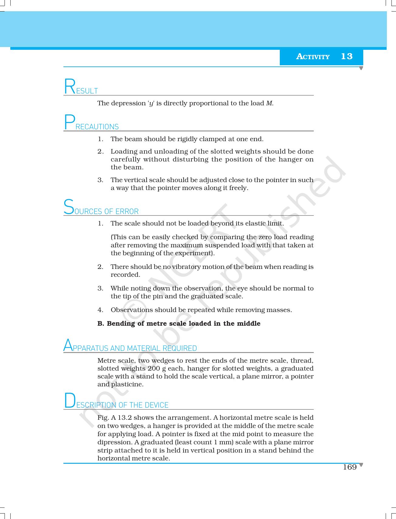 NCERT Laboratory Manuals for Class XI Physics - Activities (6 to 13) - Page 26