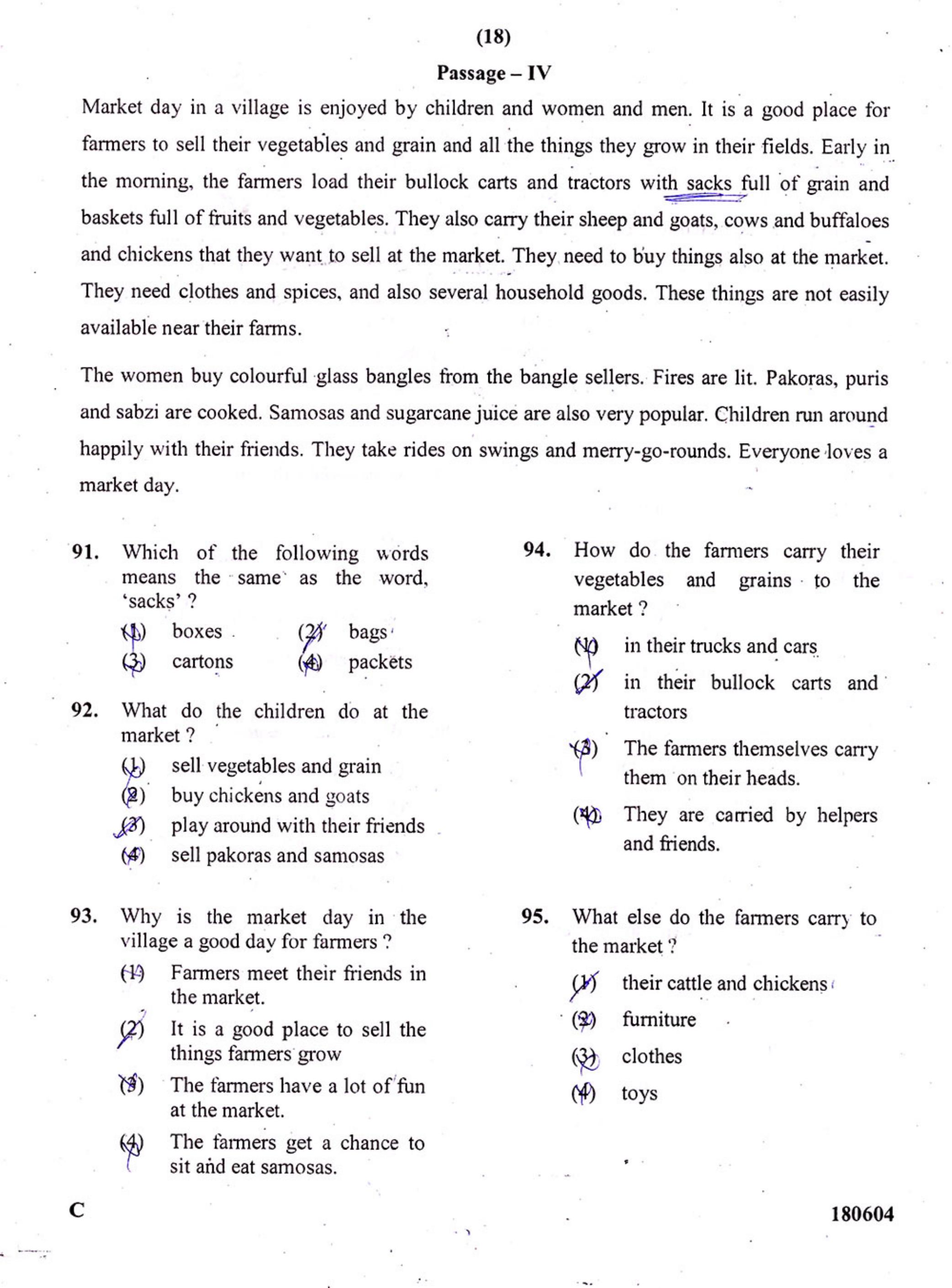 JNVST Class 6 2018 Question Paper with Solutions - Page 18