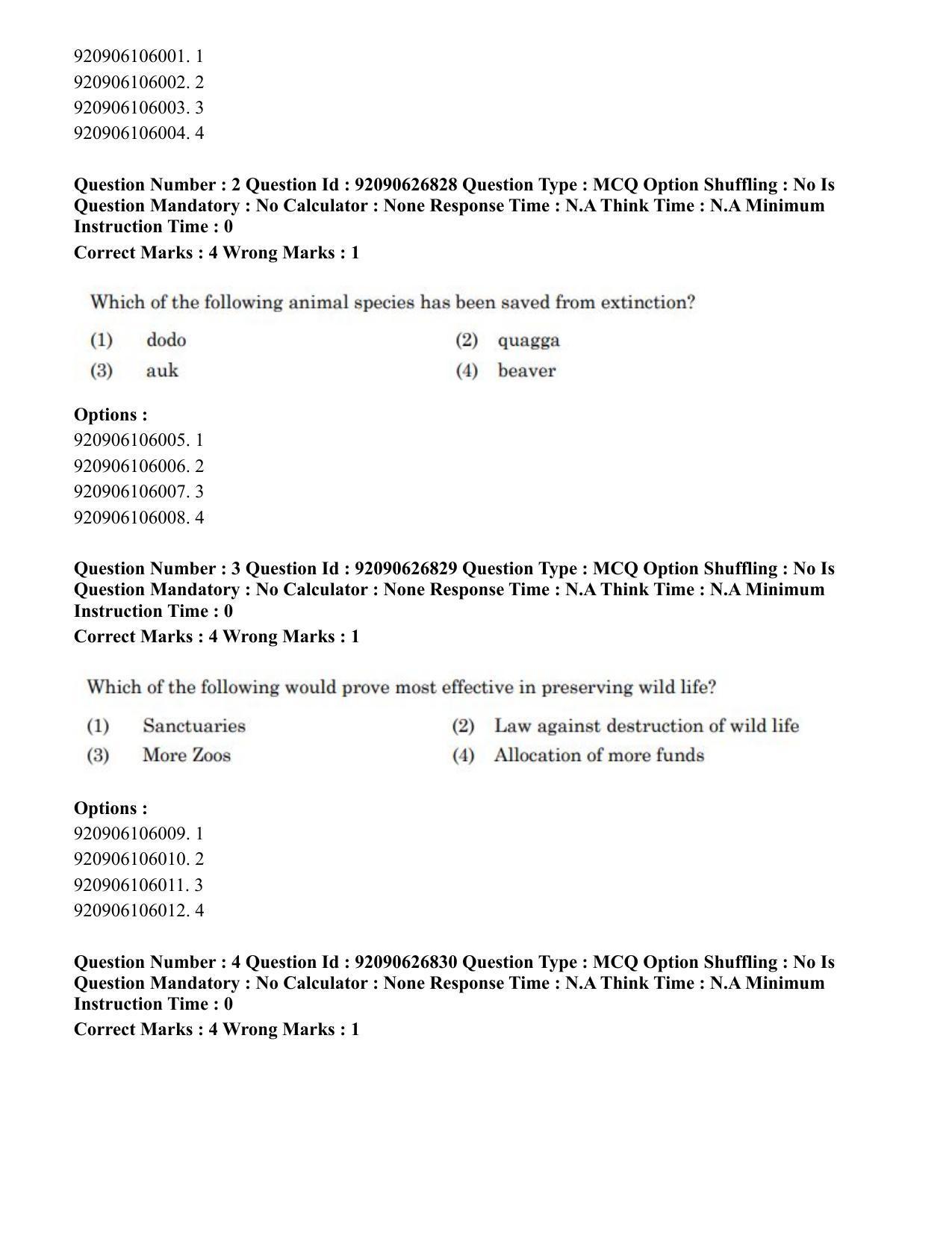 CUET PG 2023: SCQP07 – Botany (Eng) - Shift 3 (26-06-2023) Question Paper - Page 3